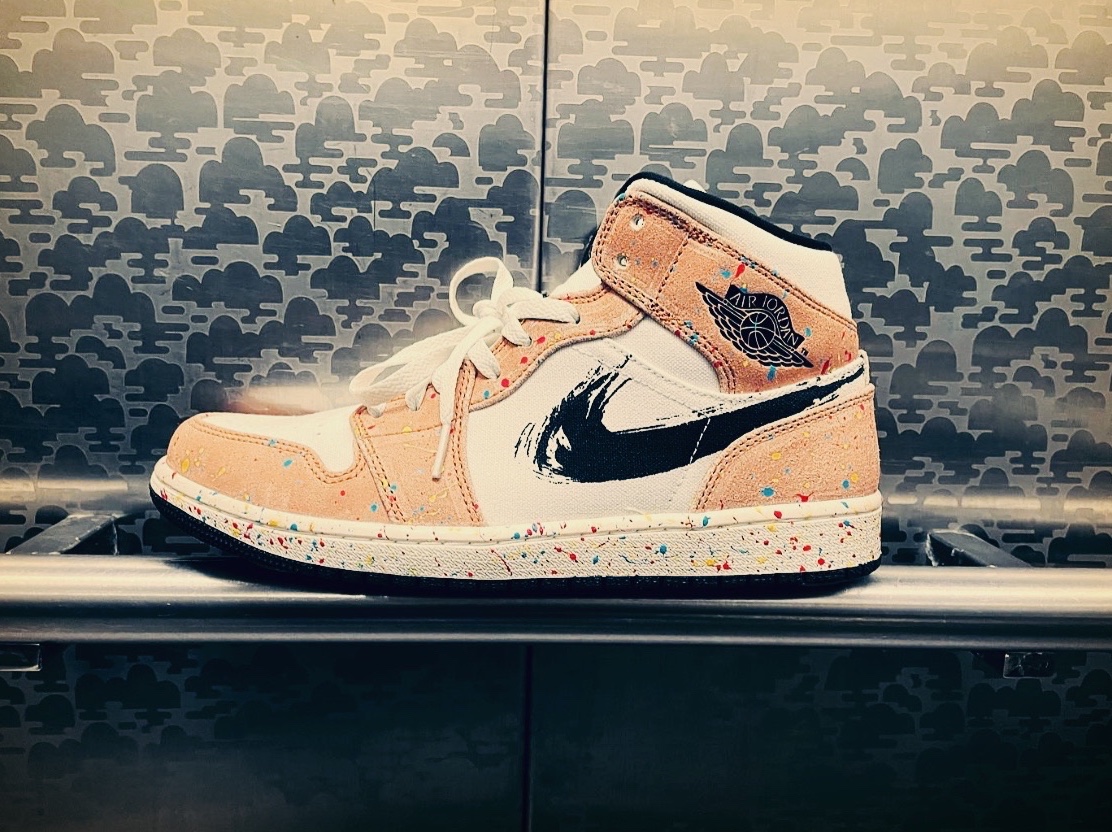 (GS) Jordan 1 Mid SE Brushstroke 착용 스타일