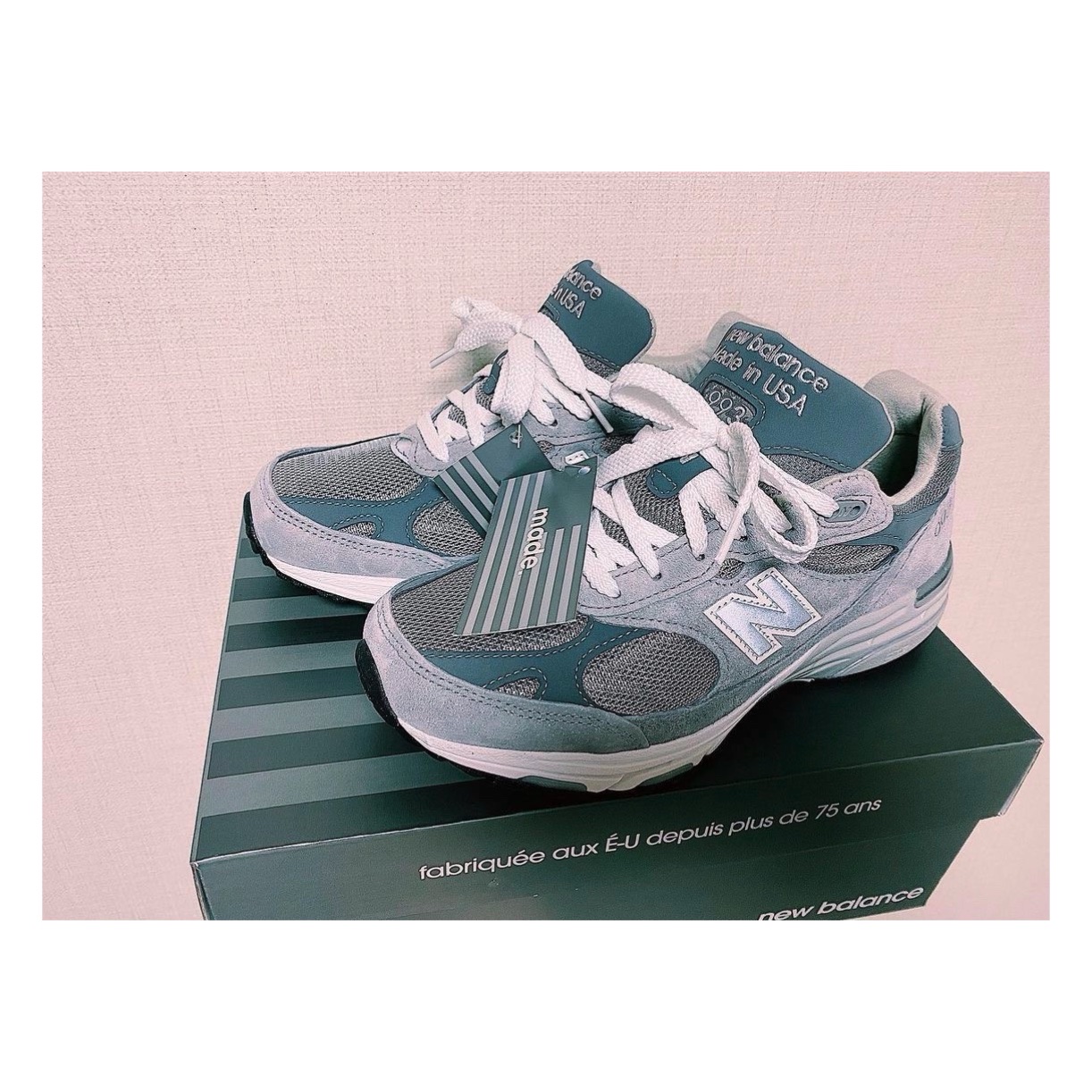 New Balance 993 Made in USA Grey - D Standard 착용 스타일