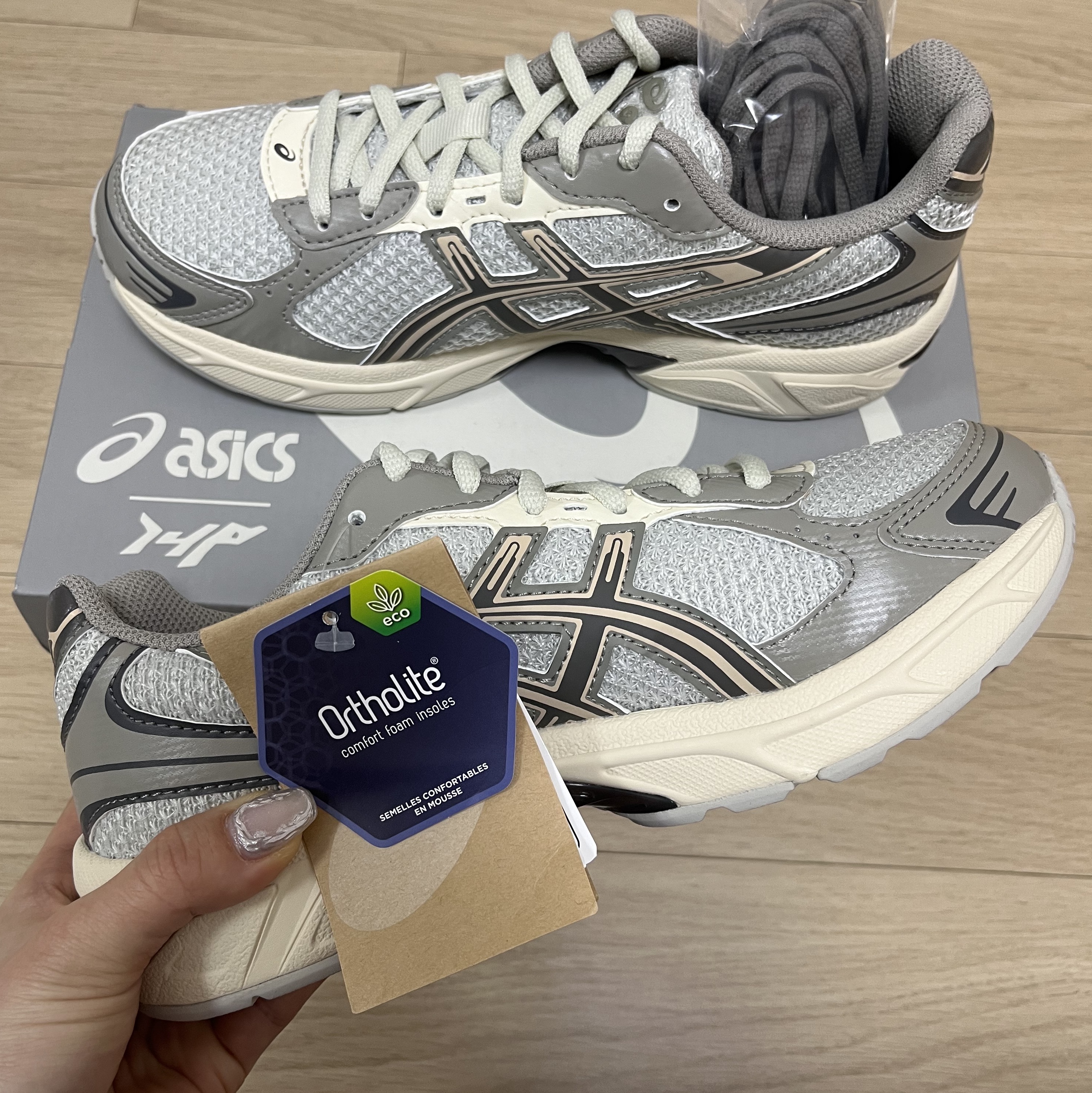 Asics x I4P Gel-1130 Glacier Grey Mink 착용 스타일 - 1