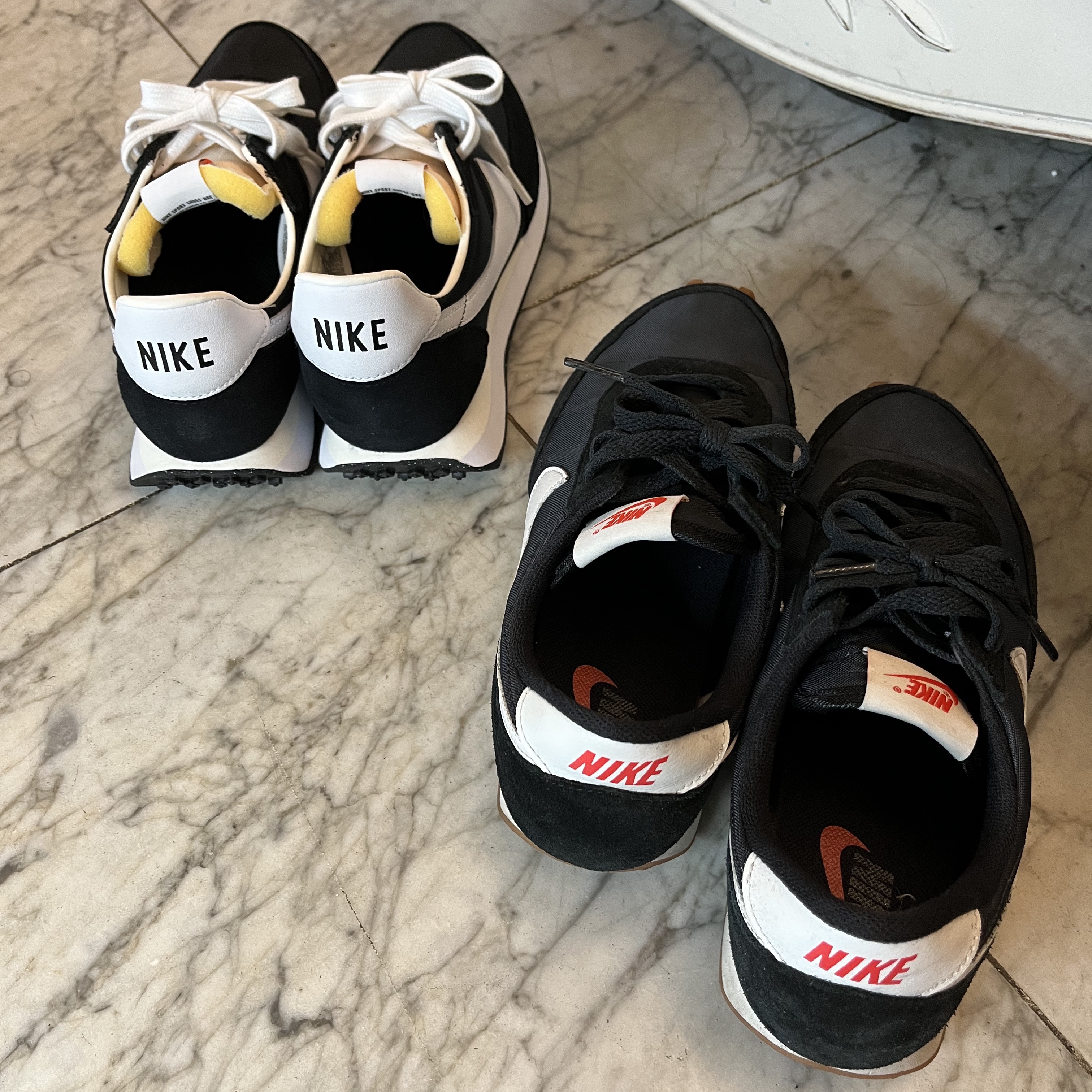 (W) Nike Daybreak Black White 착용 스타일 - 2