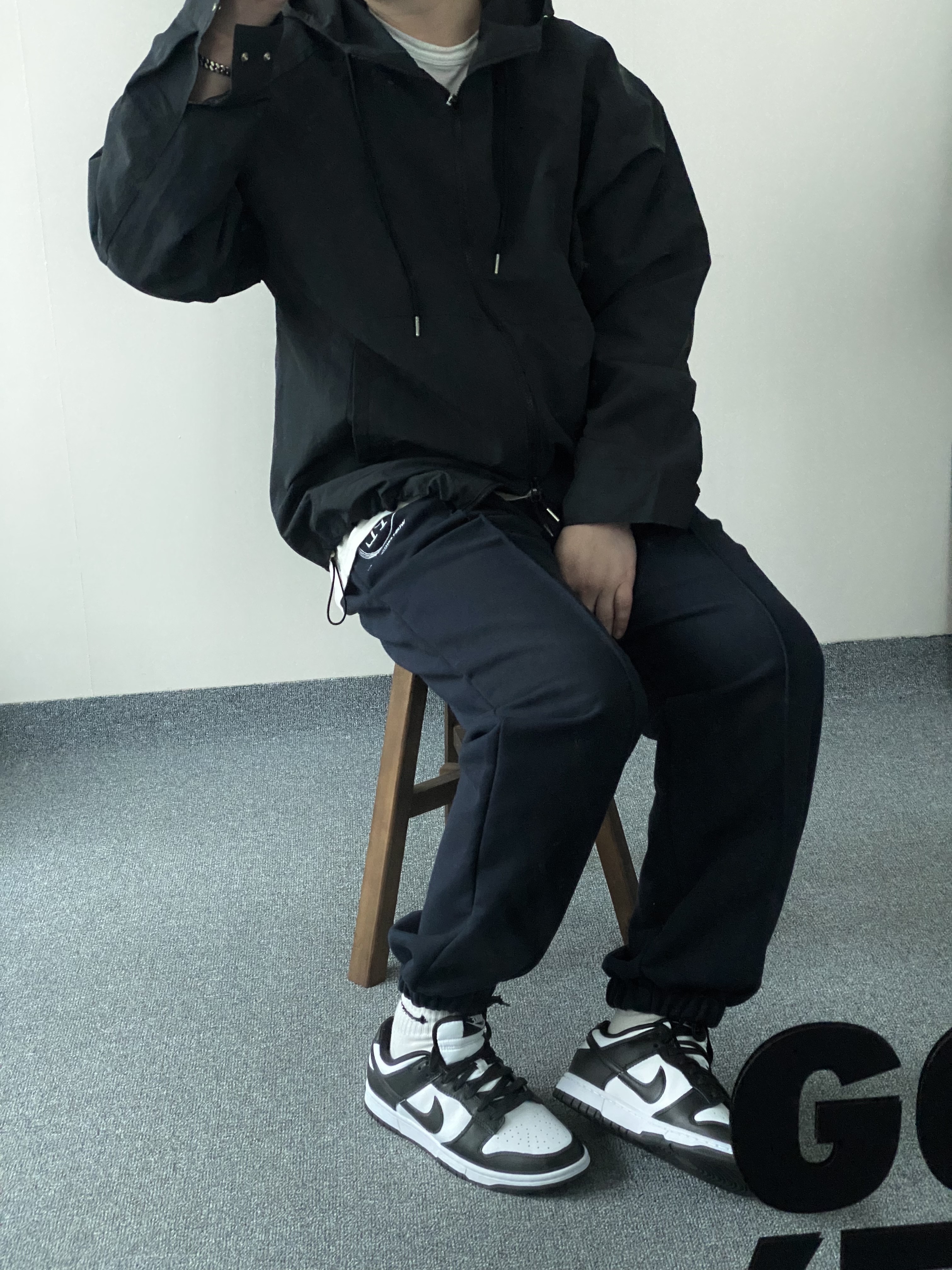 Nike Dunk Low Retro Black 착용 스타일