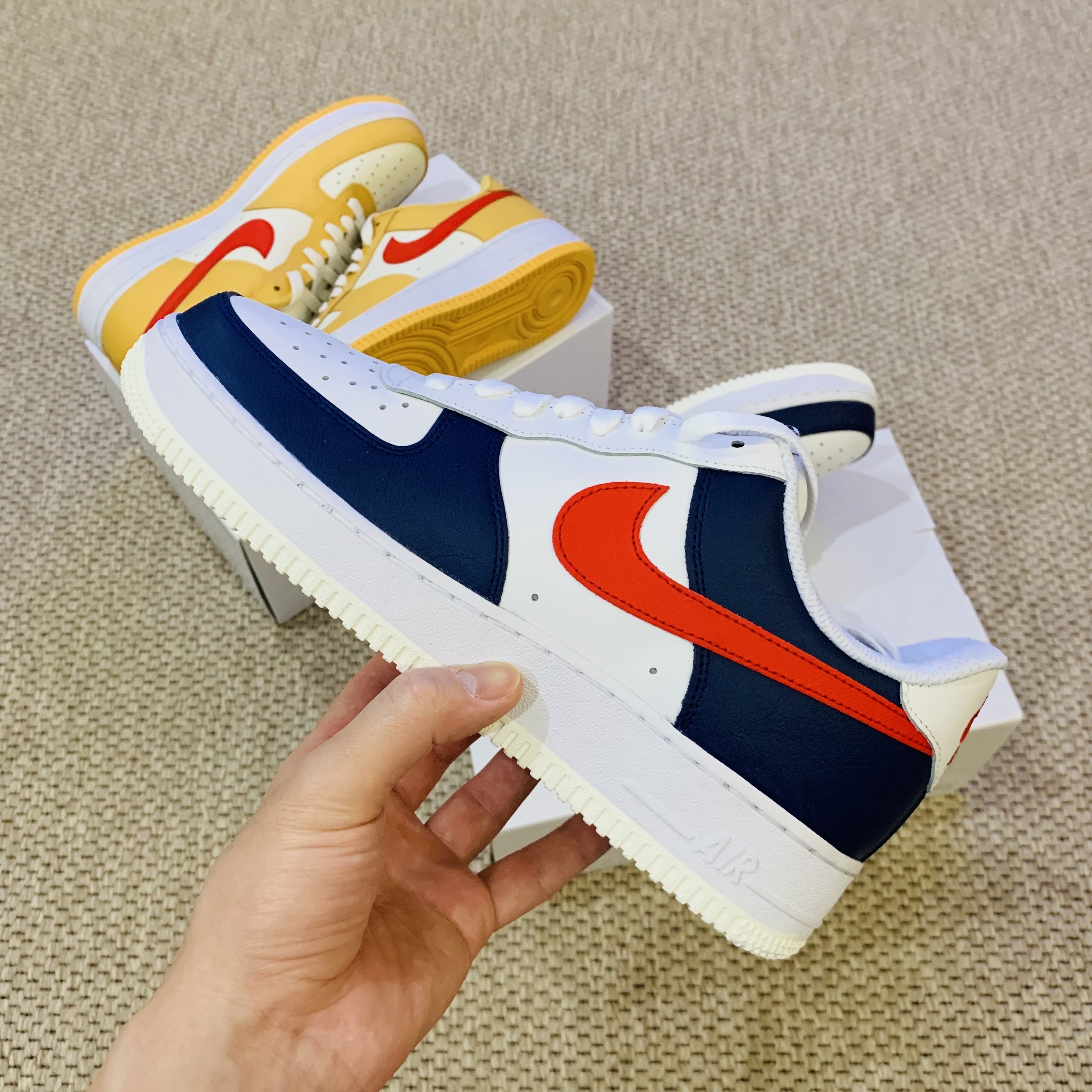 Nike Air Force 1 '07 Low White, Nike x Tom Sachs Mars Yard Shoe 2.0 Space Camp 착용 스타일 - 4