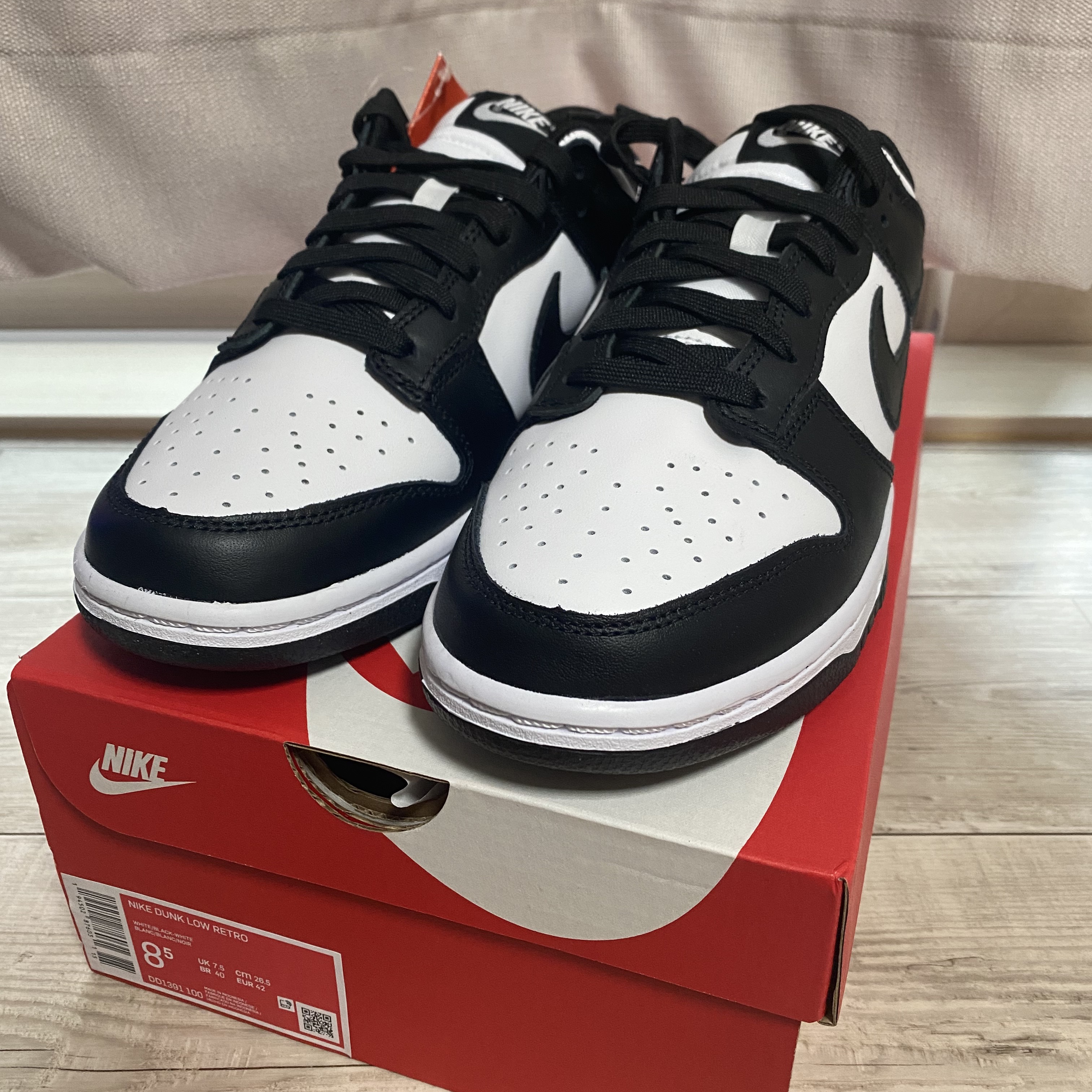 Nike Dunk Low Retro Black 착용 스타일 - 4