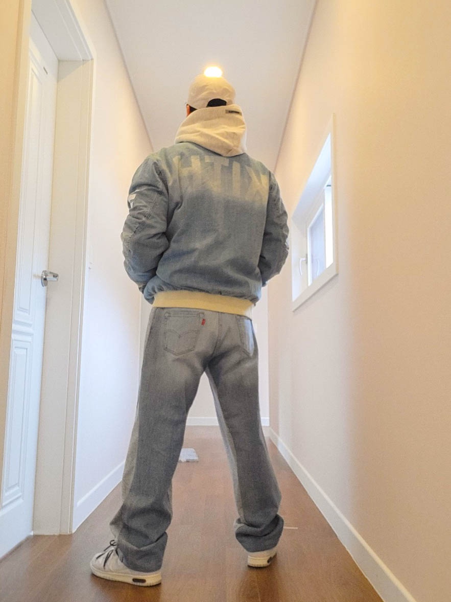 Essentials 3D Silicon Applique Pullover Hoodie Oatmeal/Oatmeal Heather/Light Heather Oatmeal 2020, Nike x Off-White Dunk Low The 50 - Lot 18 착용 스타일 - 3