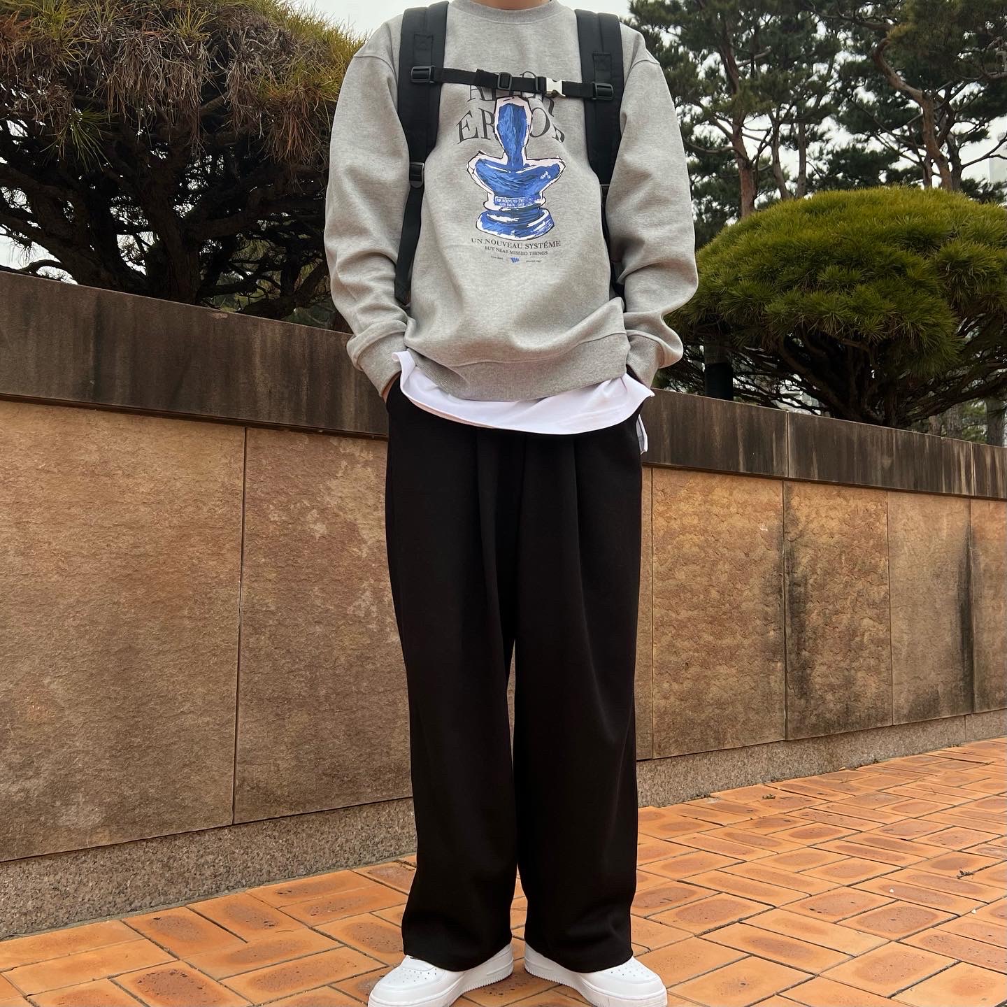 Nike Air Force 1 '07 Low White, (W) Nike Air Force 1 '07 Low White 착용 스타일 - 2