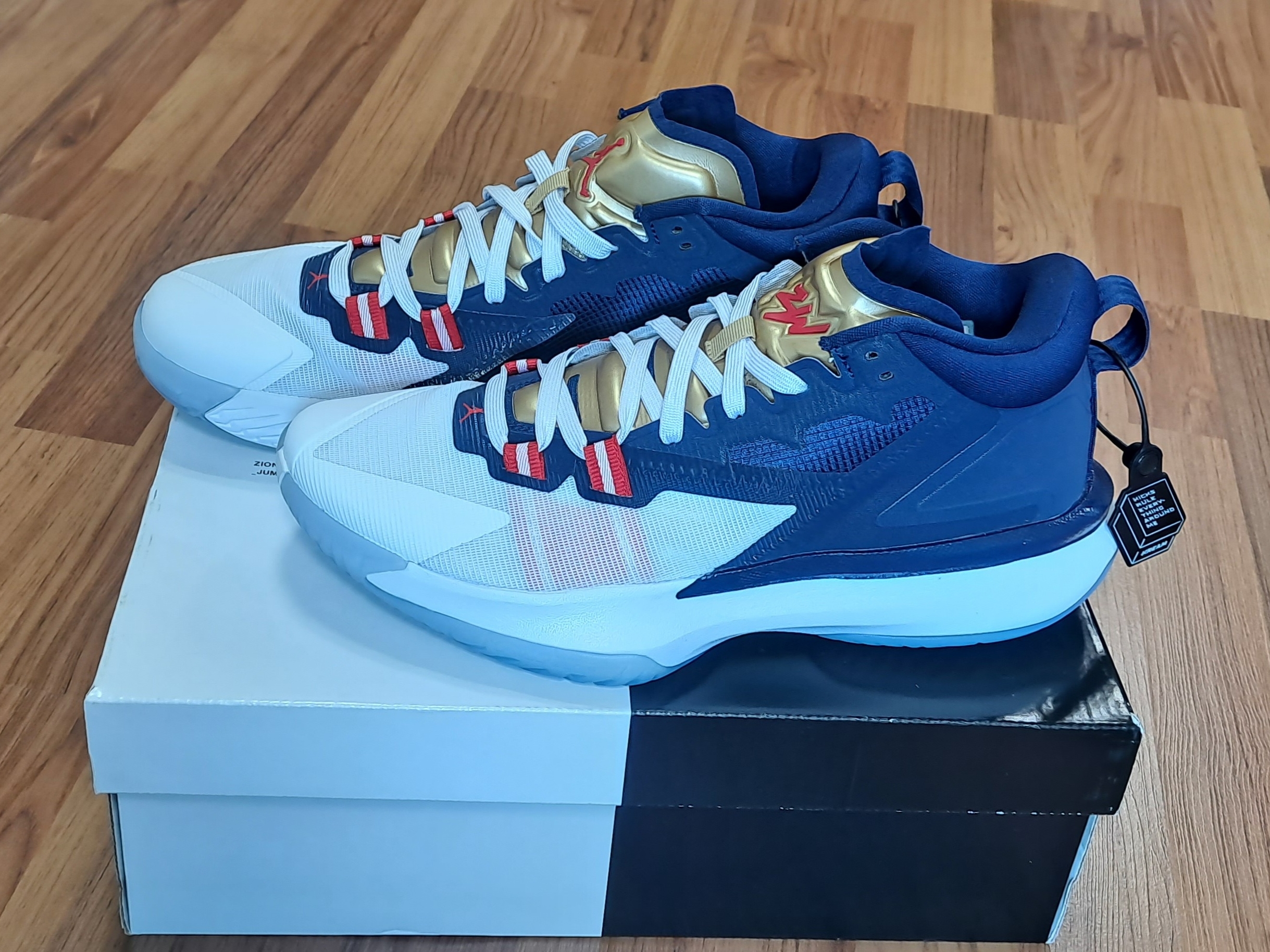 Jordan Zion 1 PF Blue Void 착용 스타일 - 2