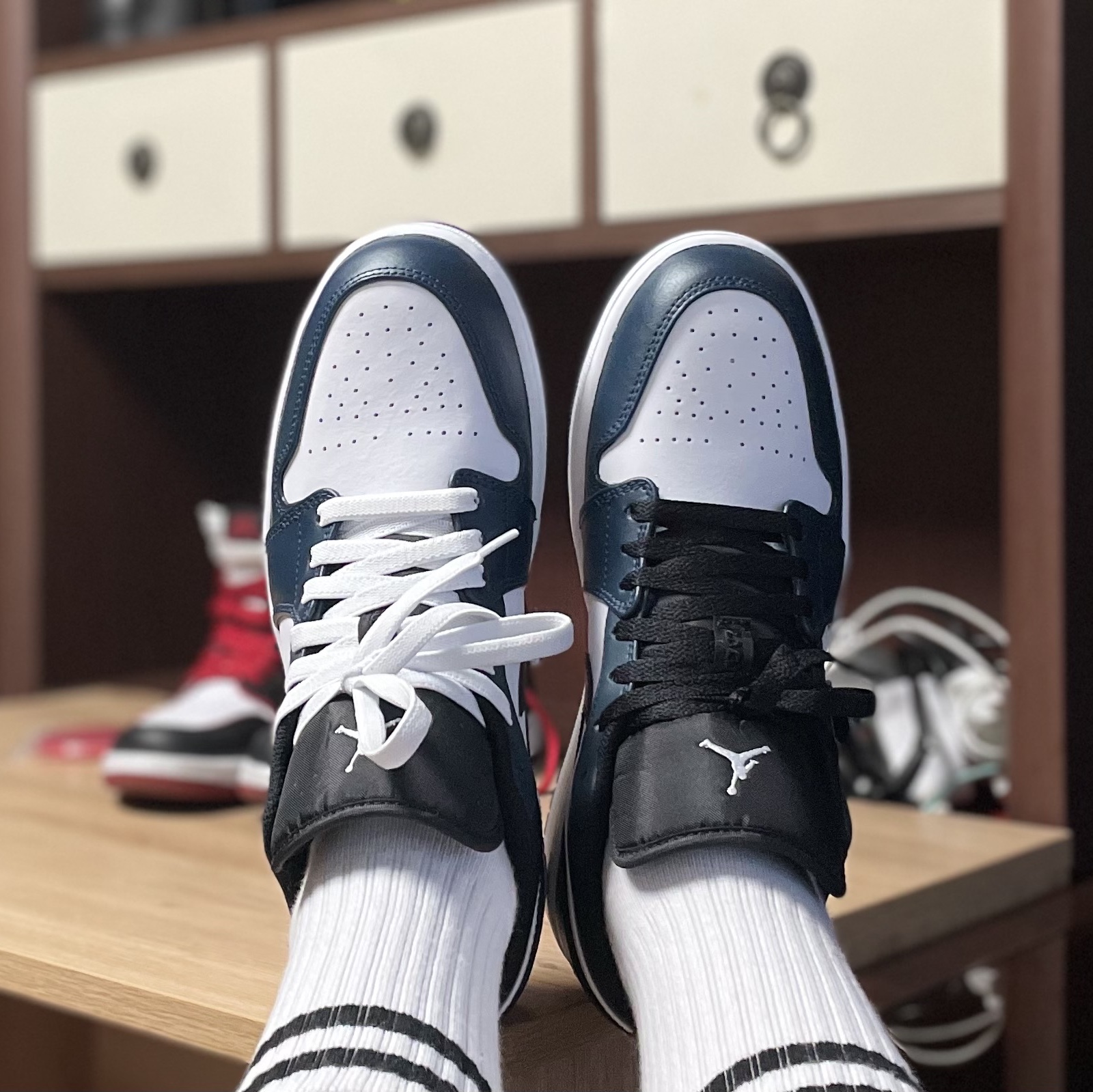 Jordan 1 Low Dark Teal 착용 스타일 - 1