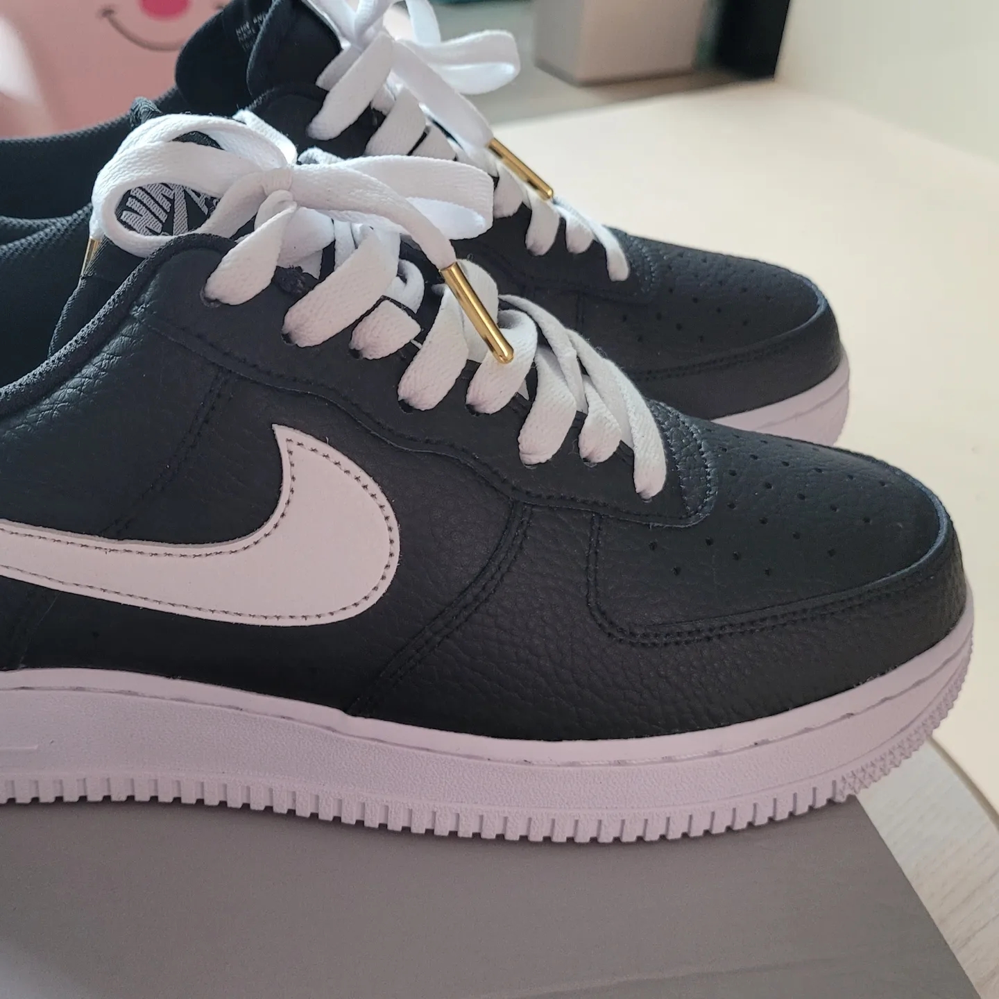 Nike x Peaceminusone Air Force 1 Low Para-Noise, Nike Air Force 1 '07 Black White 착용 스타일 - 2