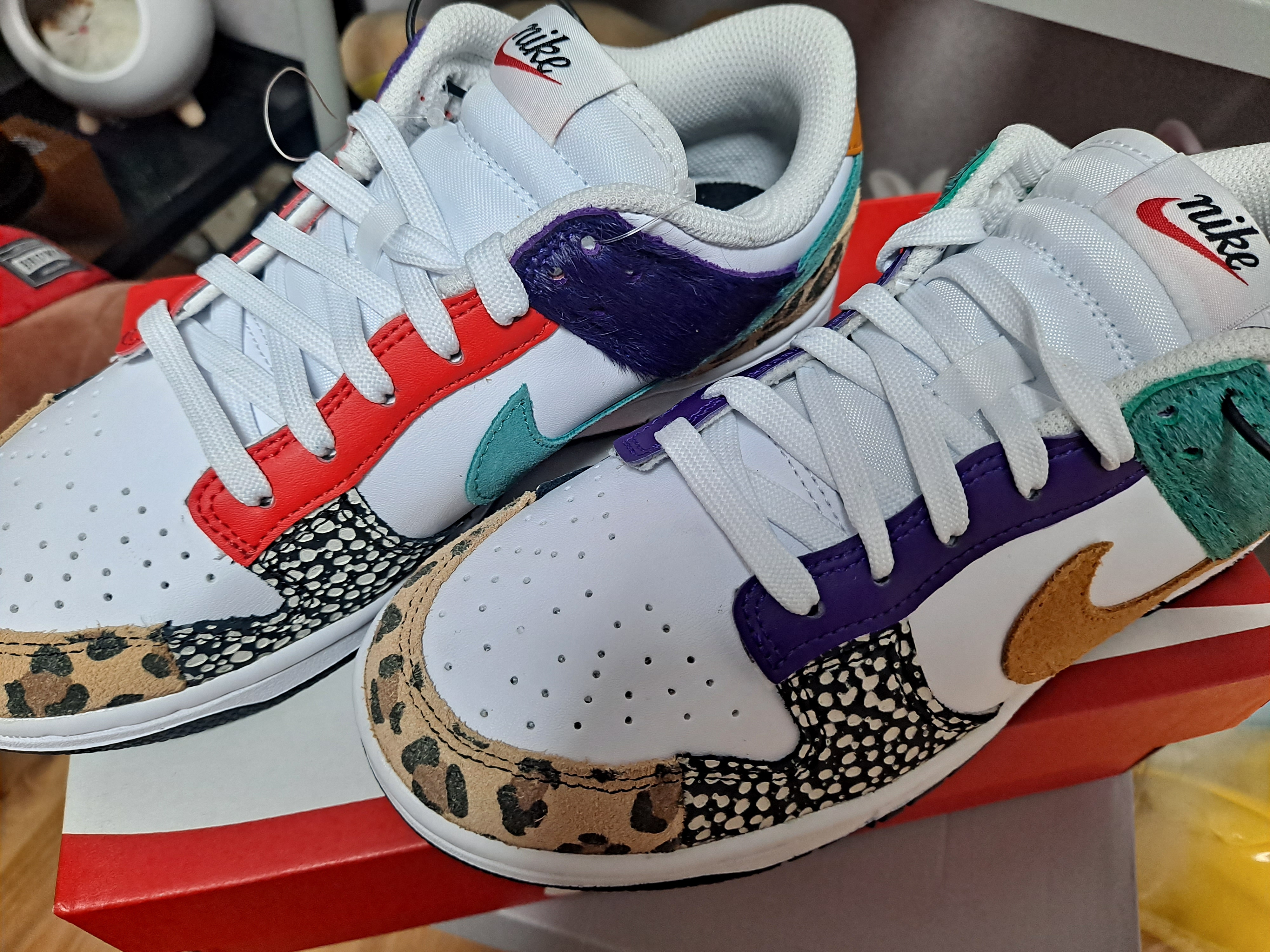 (W) Nike Dunk Low SE Patchwork 착용 스타일