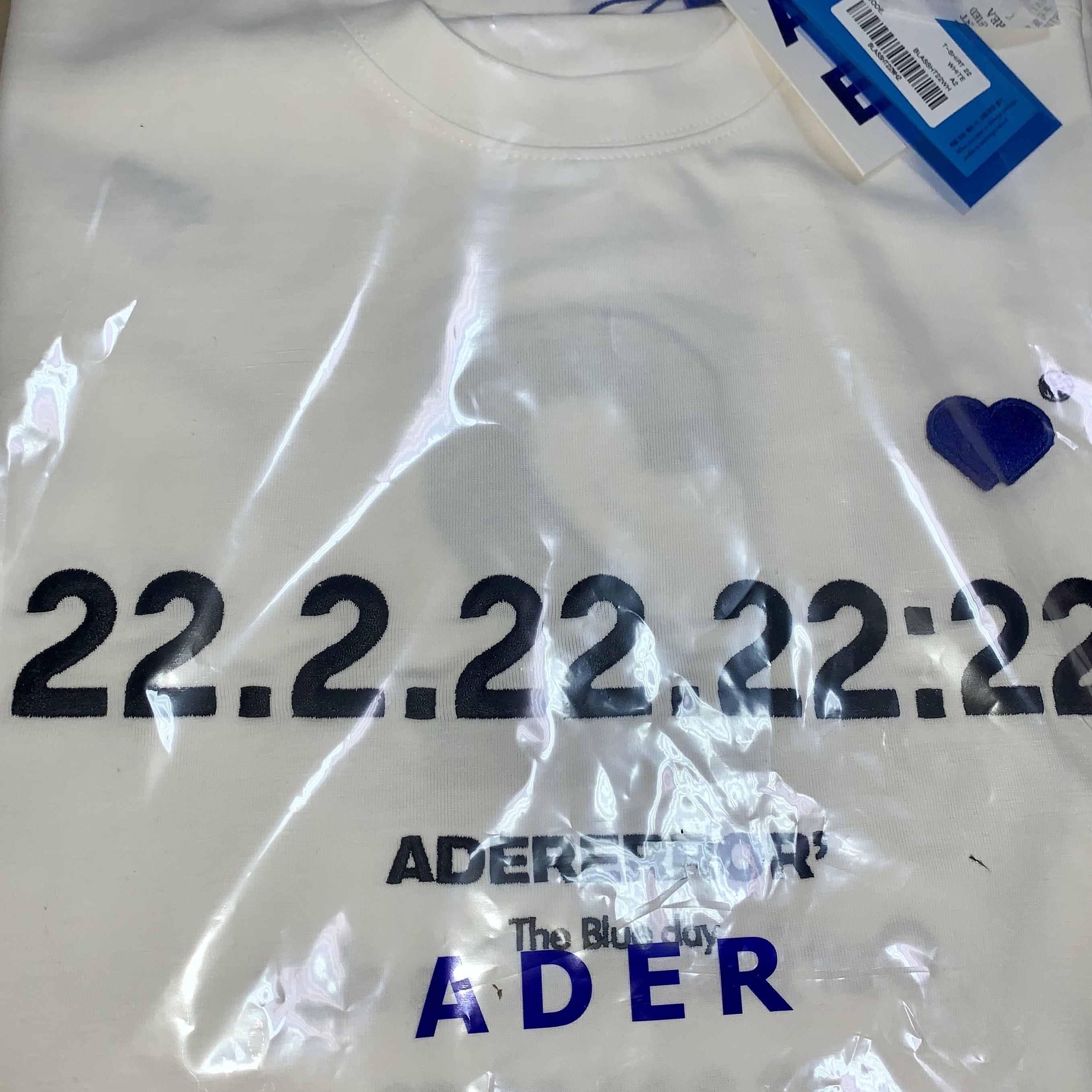 Ader Error Two's Day T-Shirt White 착용 스타일