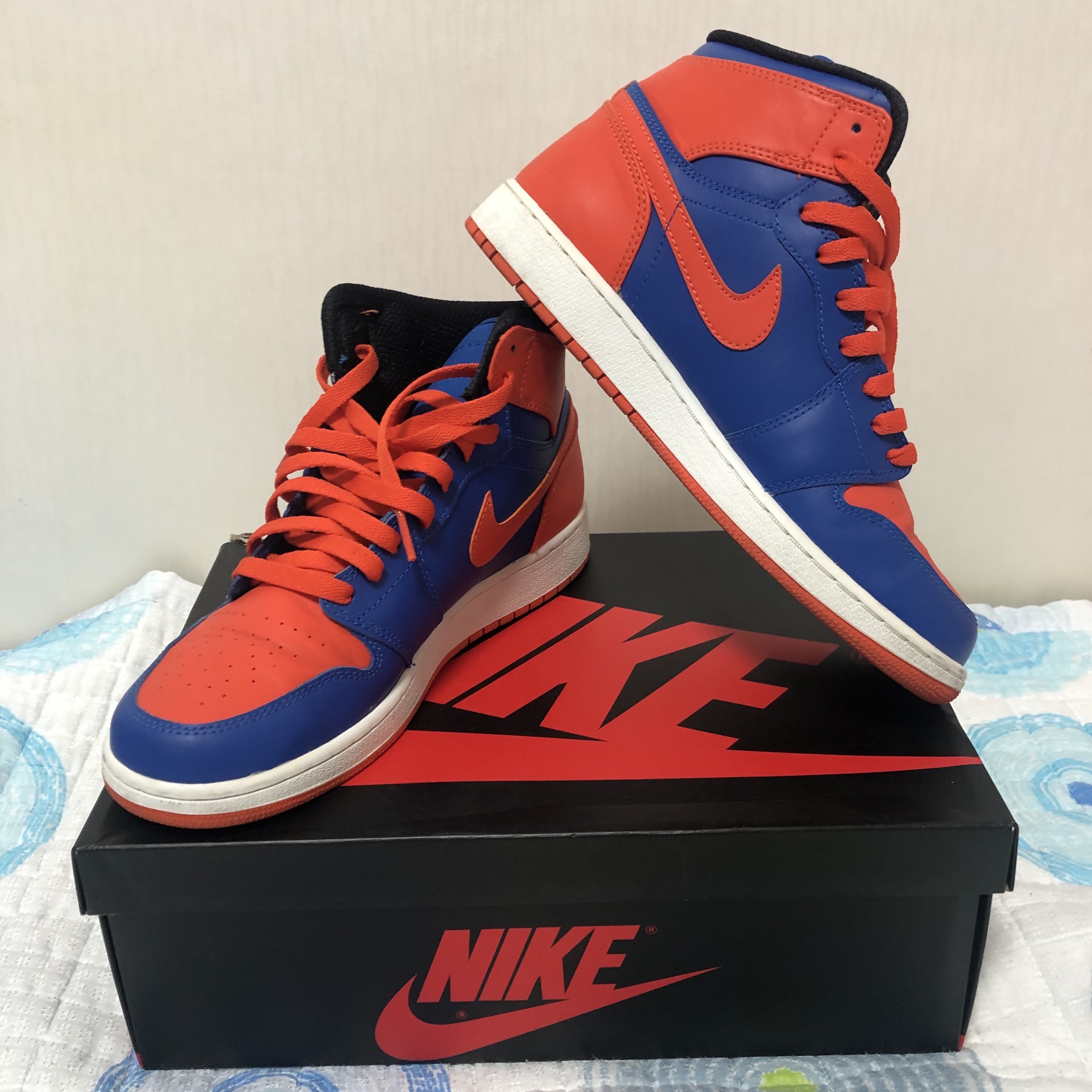 Jordan 1 Retro High OG Knicks 착용 스타일 - 1