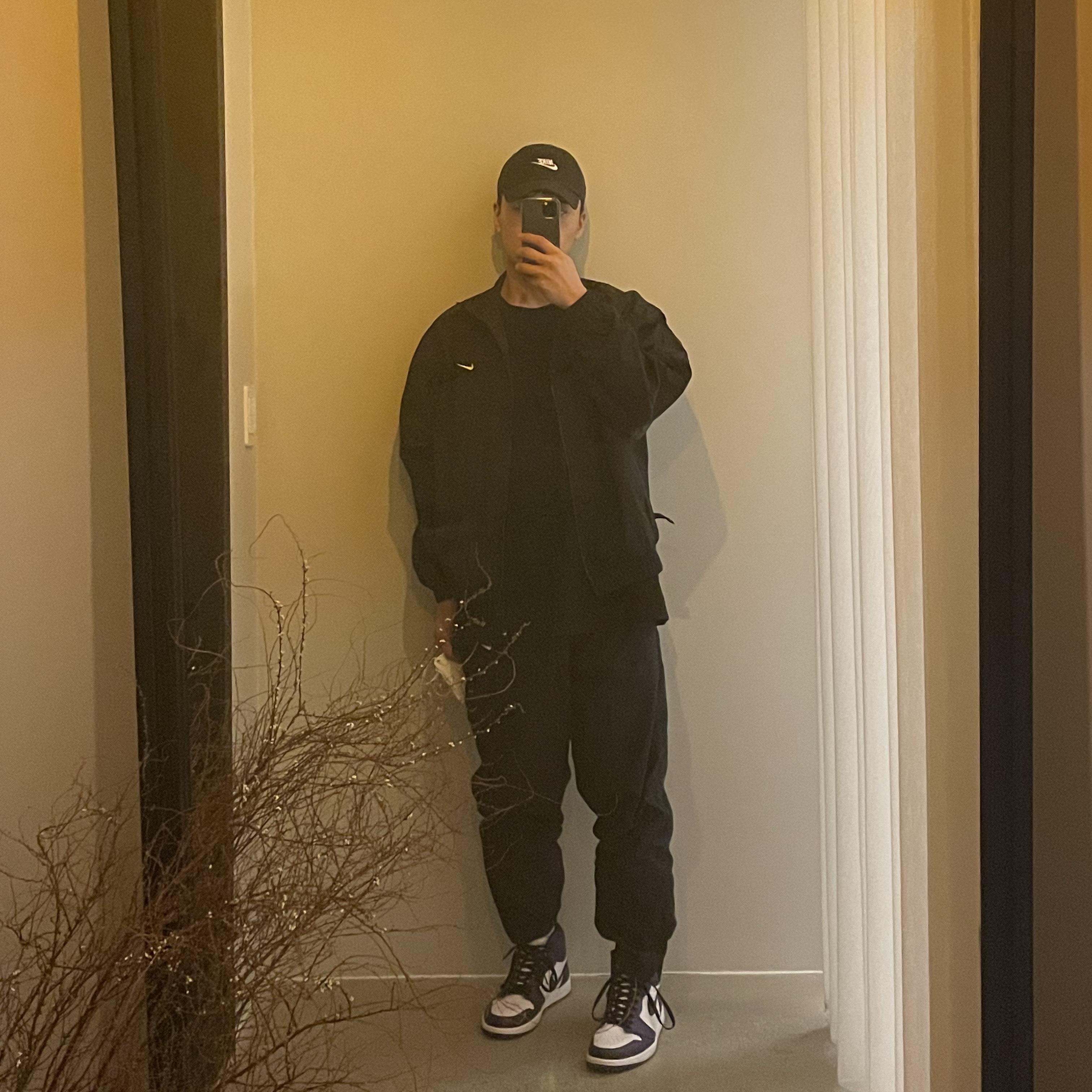 Nike M NRG Solo Swoosh Track Pants Black - Asia, Nike M NRG Solo Swoosh Track Jacket Black - Asia 착용 스타일