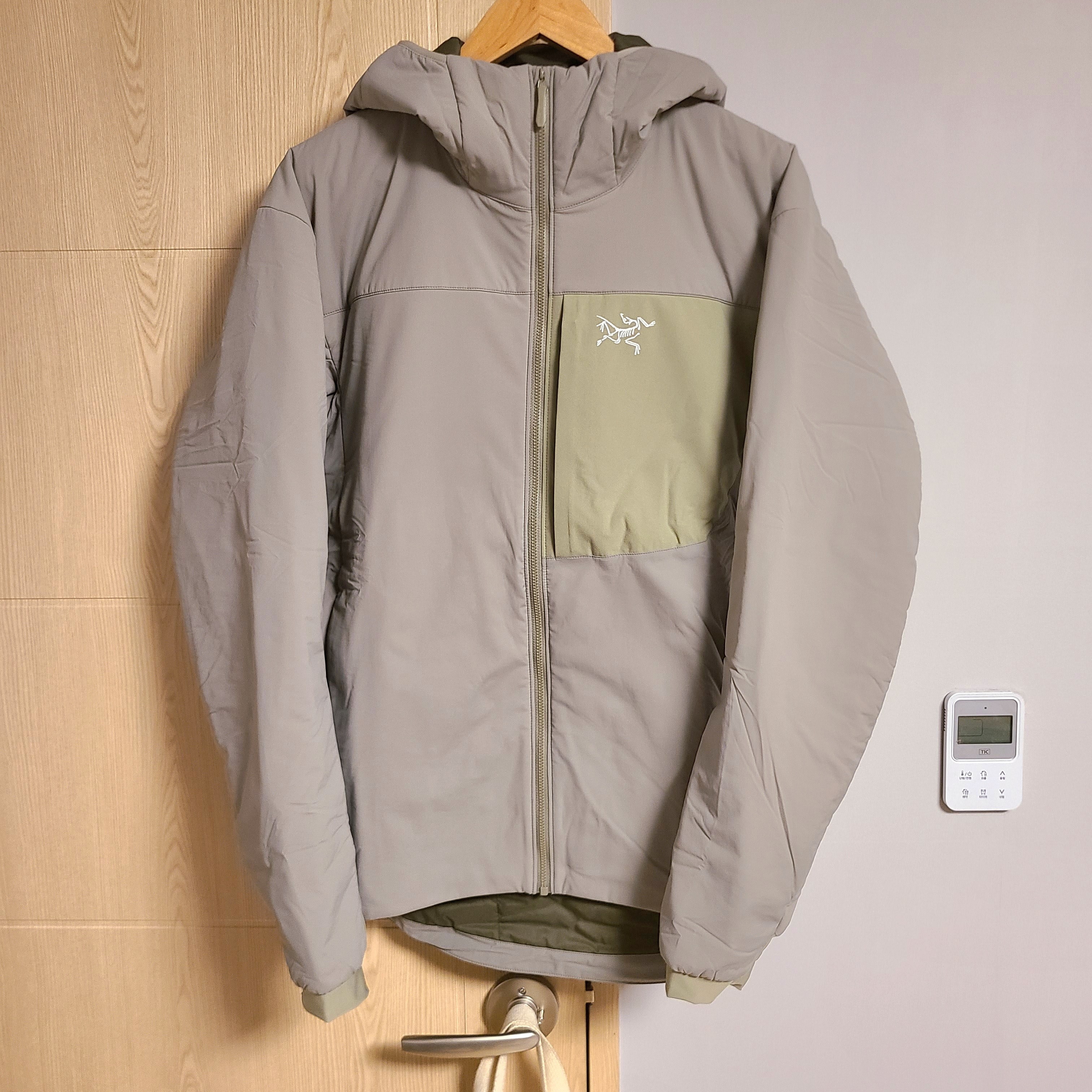 Arc'teryx Proton LT Hoody Distortion 착용 스타일 - 1