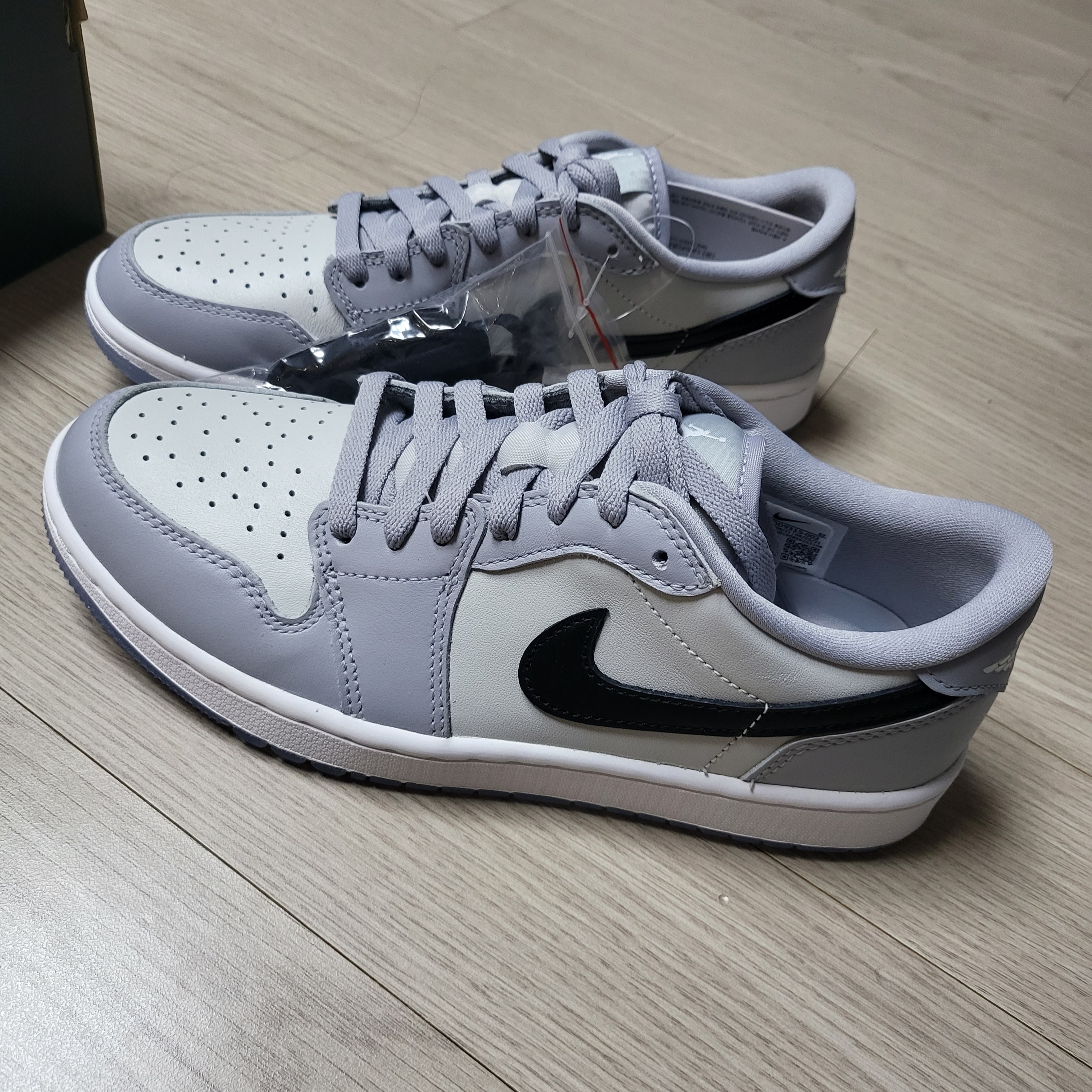 (W) Nike Dunk NG Golf White Plaid - Width M 착용 스타일