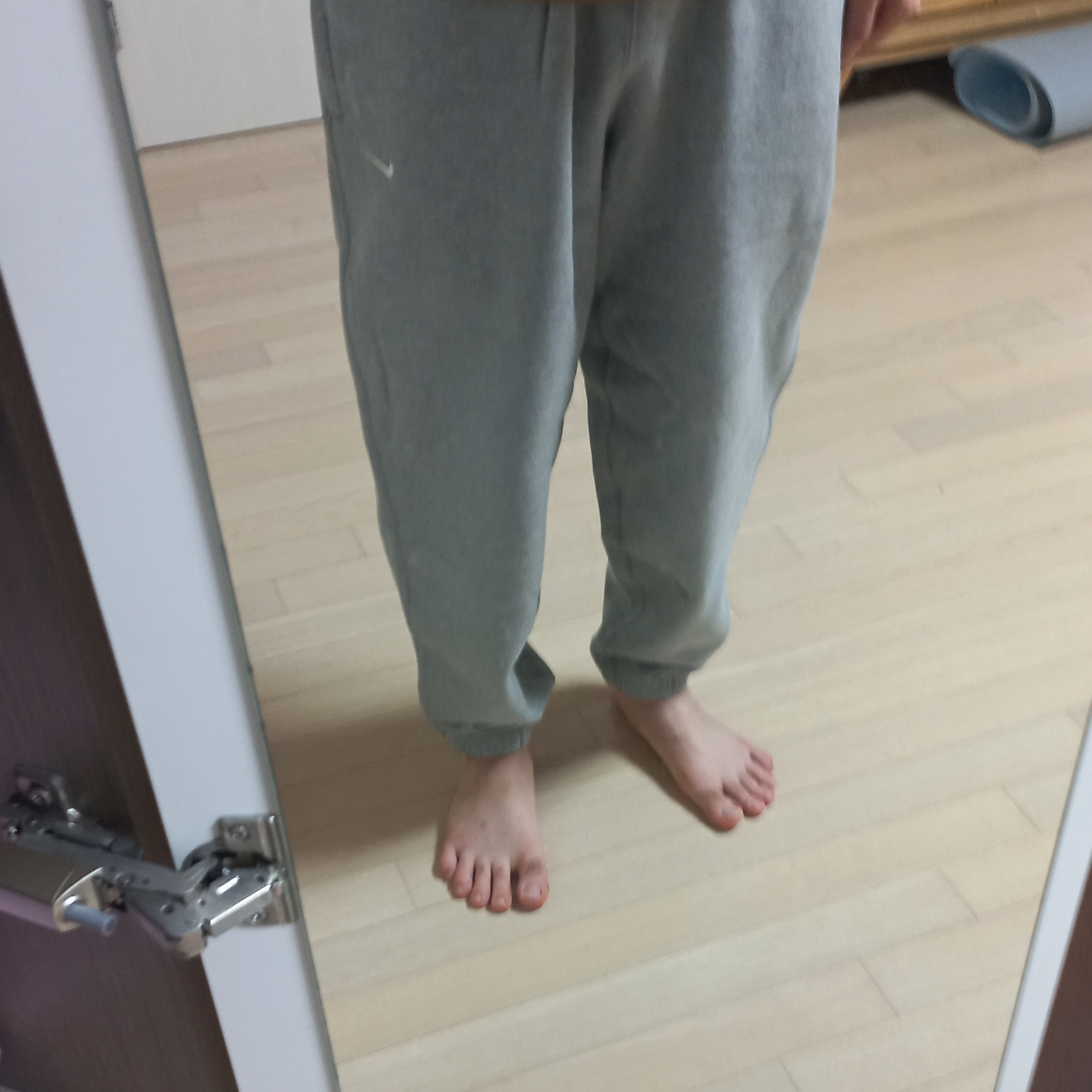 Nike NRG Solo Swoosh Fleece Pants Dark Grey Heather - US/EU 착용 스타일