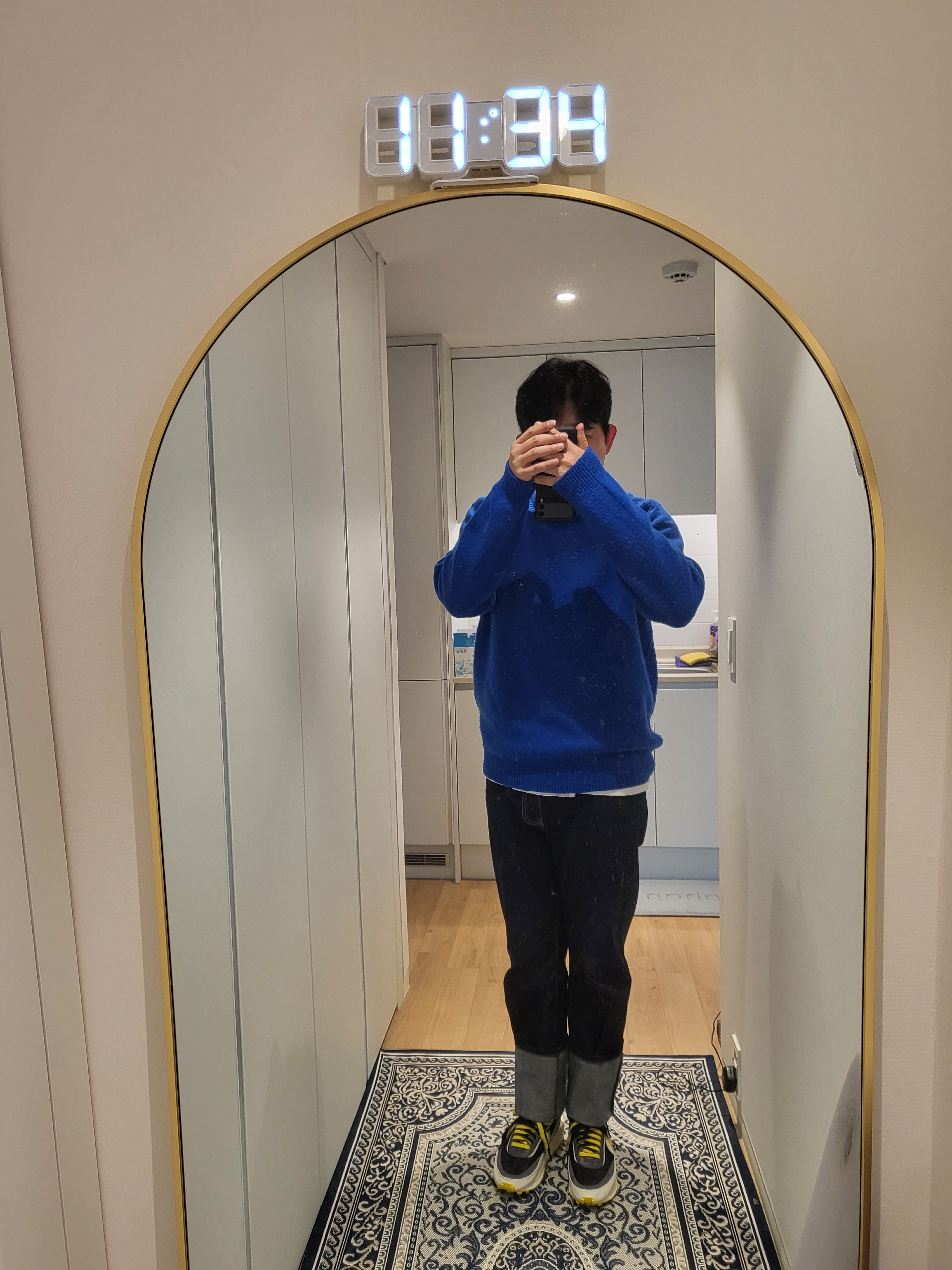 Nike x Sacai x Undercover LDWaffle Black Bright Citron 착용 스타일
