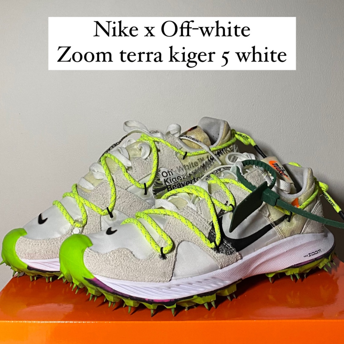 (W) Nike x Off-White Zoom Terra Kiger 5 White 착용 스타일
