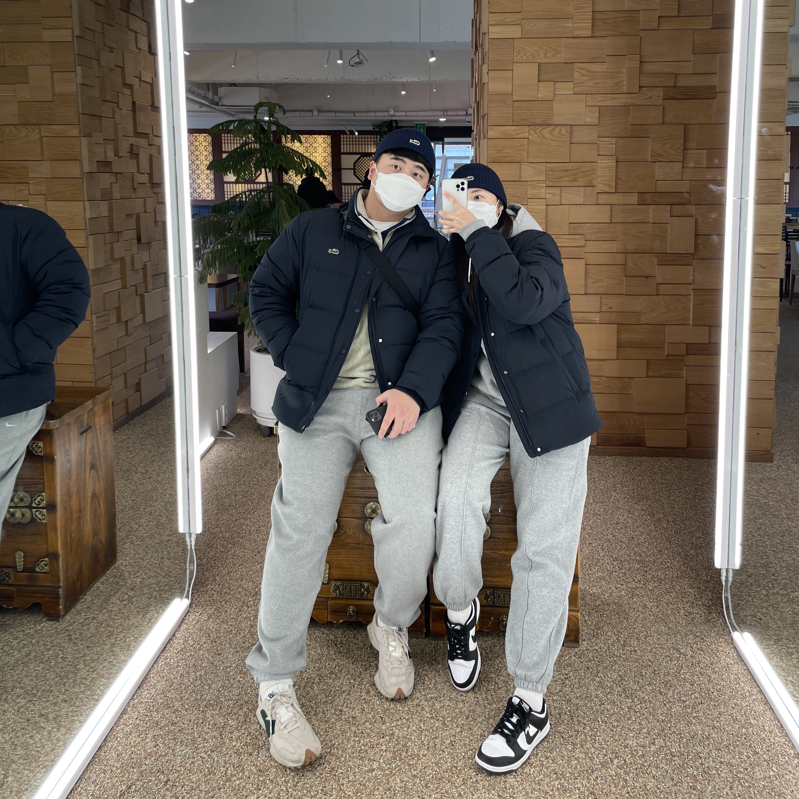 Nike NRG Solo Swoosh Fleece Pants Dark Grey Heather - US/EU, Nike NRG Solo Swoosh Fleece Hoodie Dark Grey Heather - Asia 착용 스타일