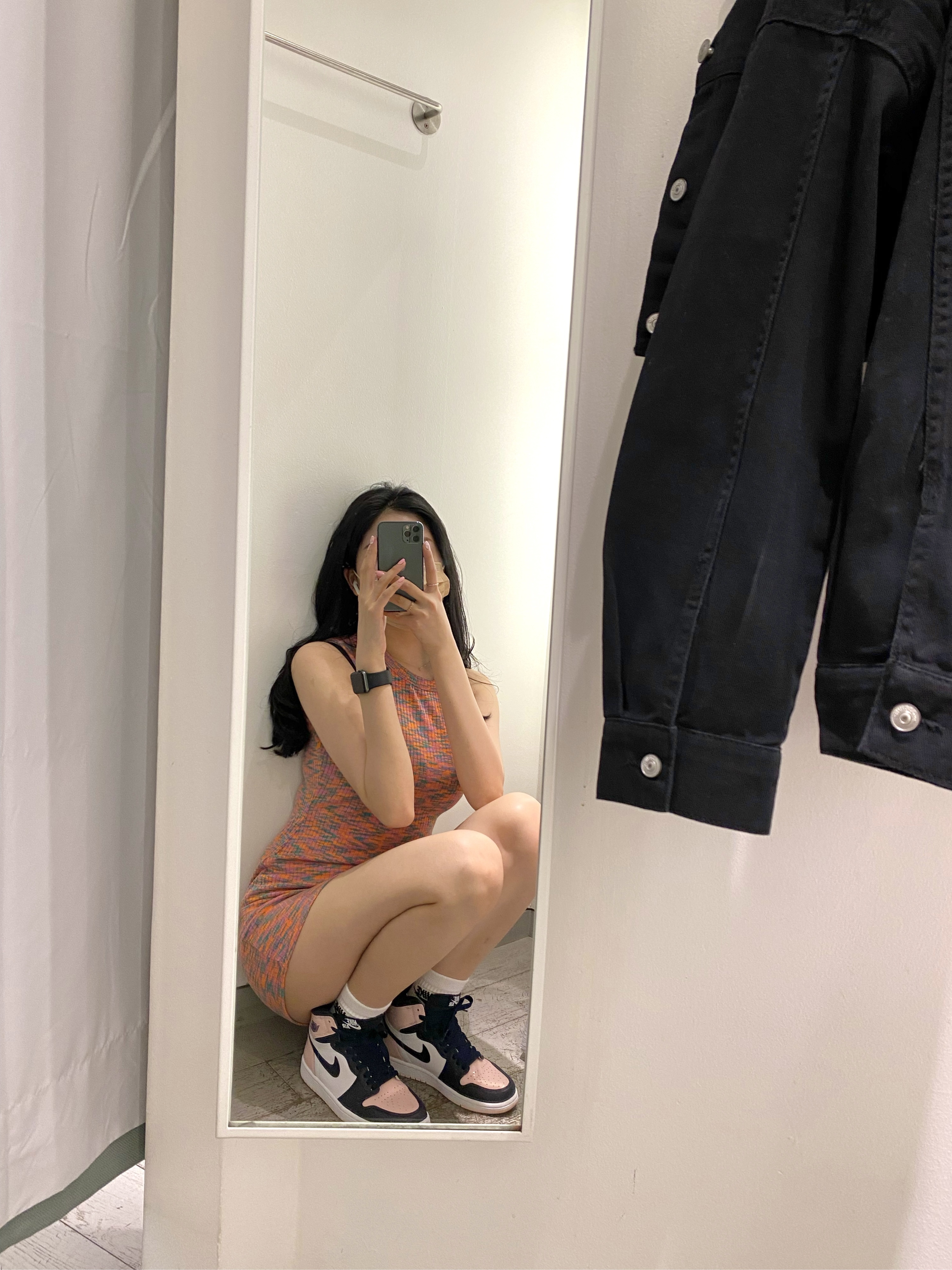 (W) Jordan 1 Retro High OG Atmosphere 착용 스타일 - 2