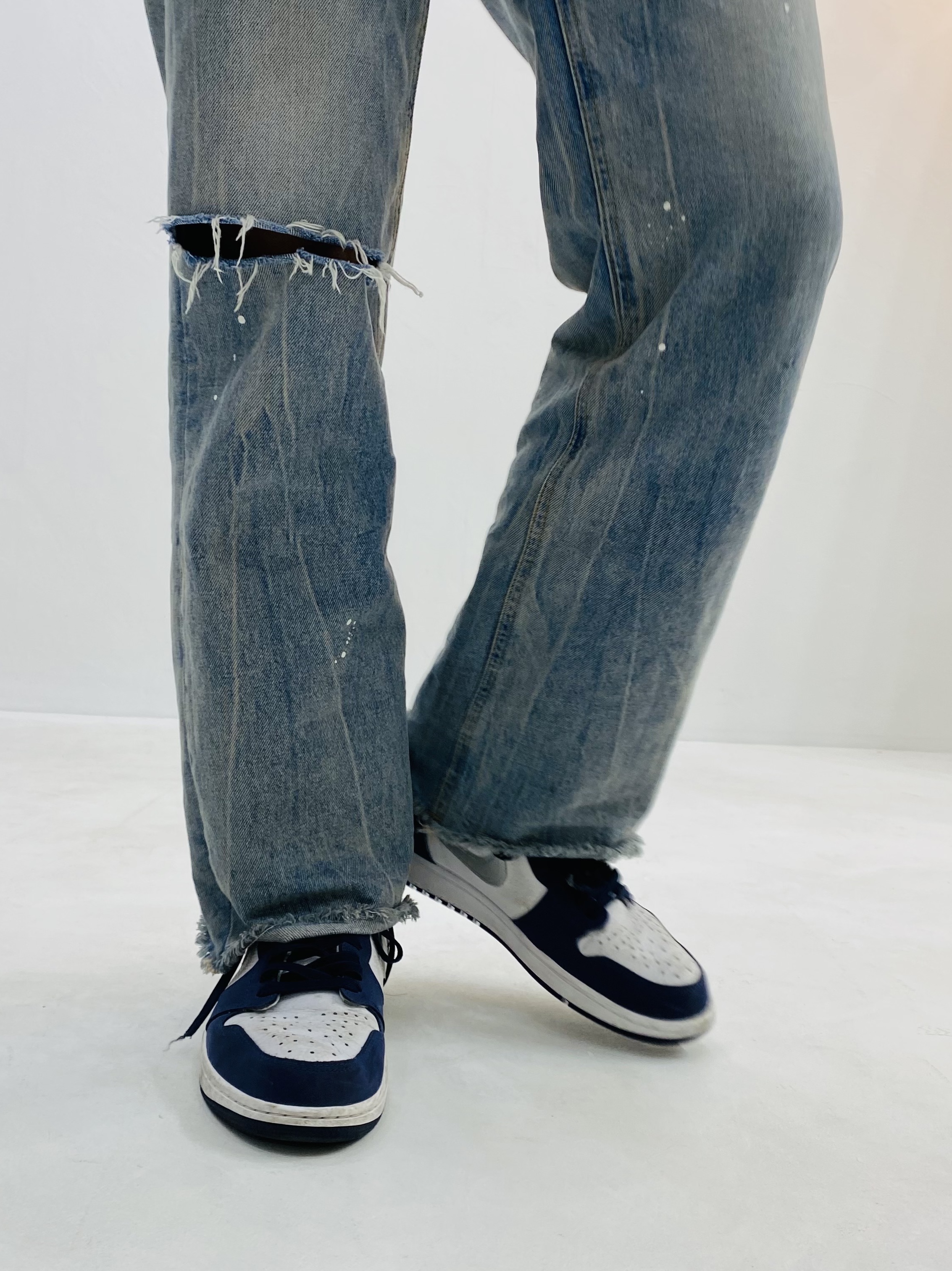 Jordan 1 Retro High OG CO.JP Midnight Navy 착용 스타일 - 2