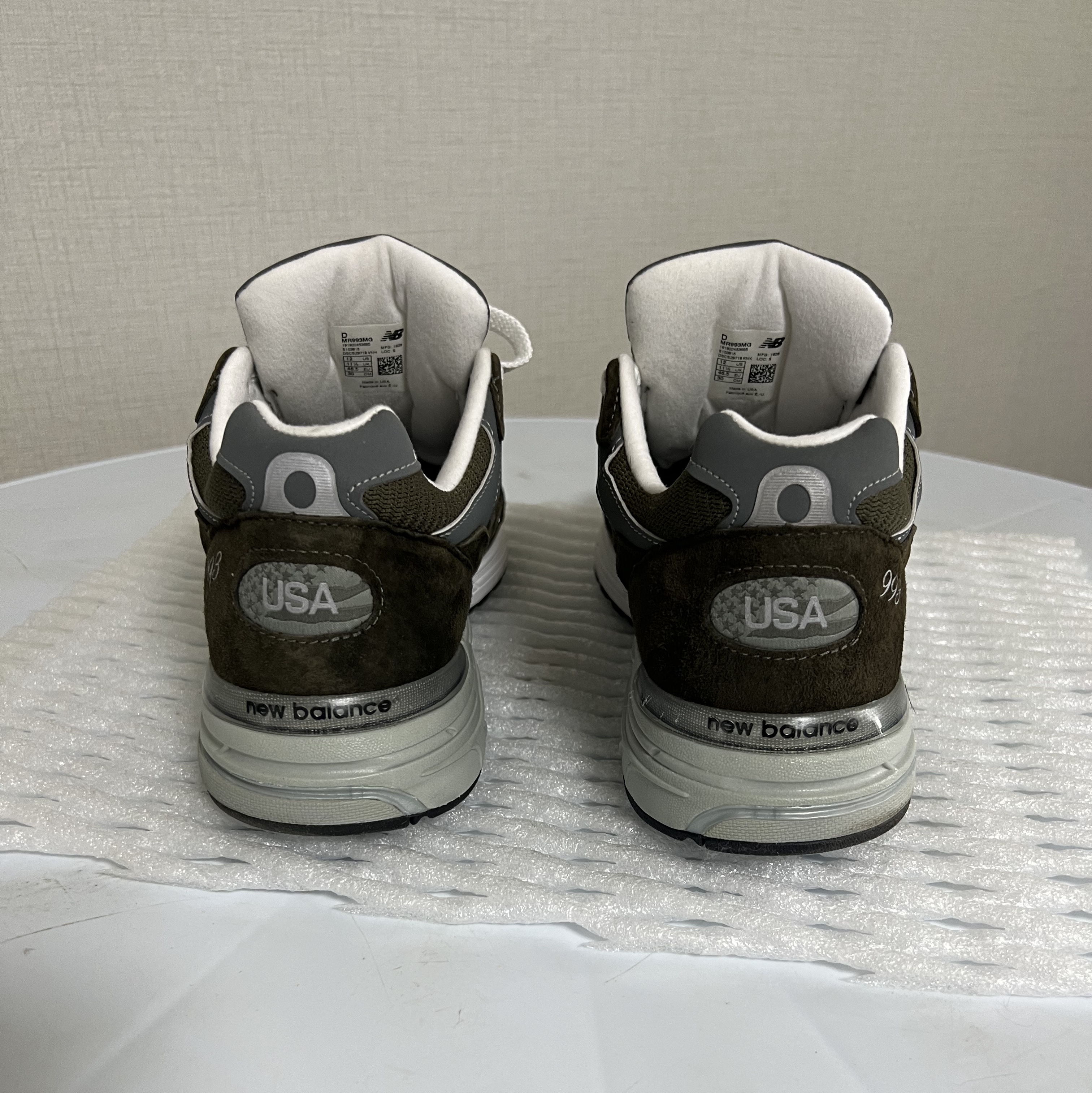New Balance 993 Made in USA Military Green - D Standard 착용 스타일 - 4