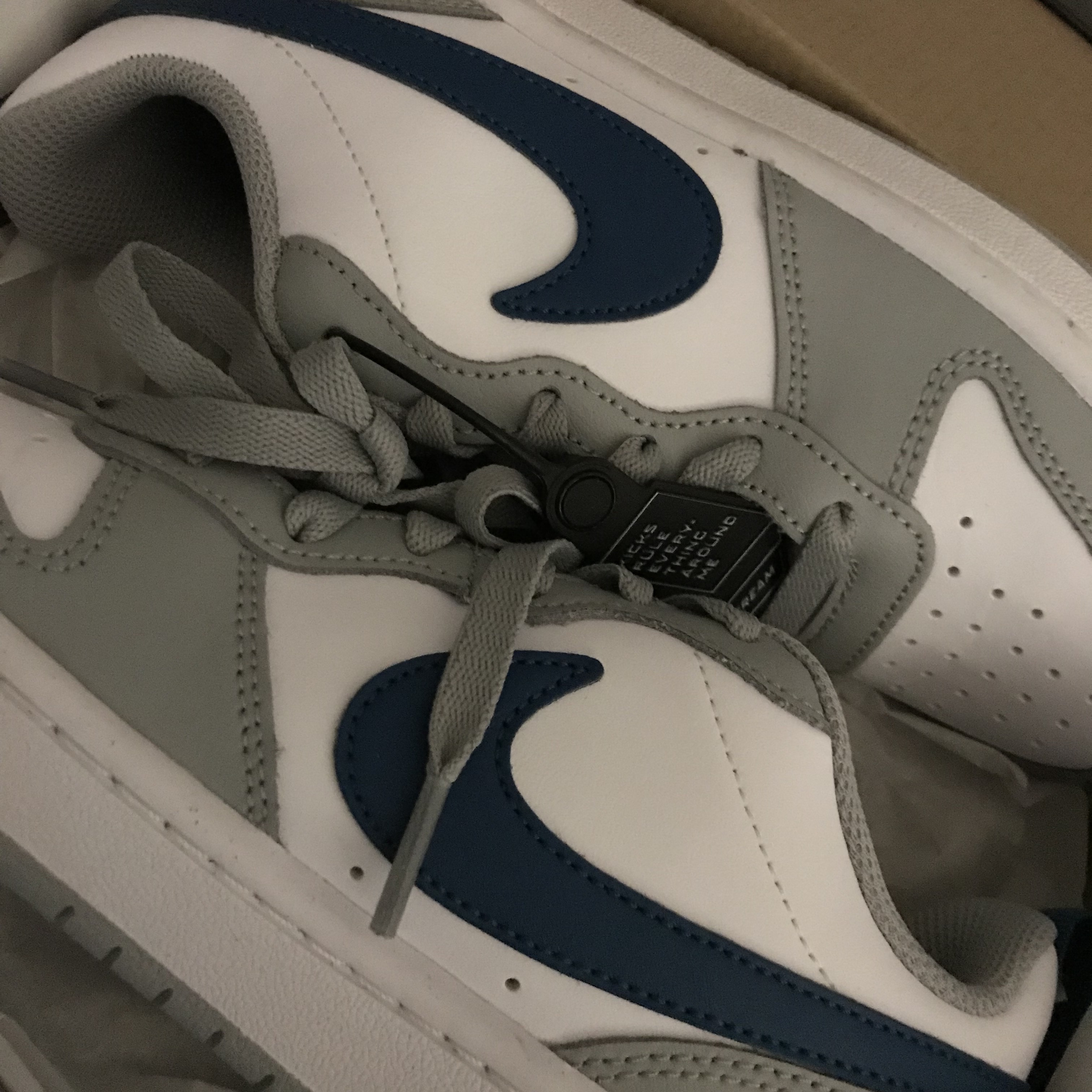 (GS) Nike Court Borough Low 2 Light Smoke Grey 착용 스타일 - 1