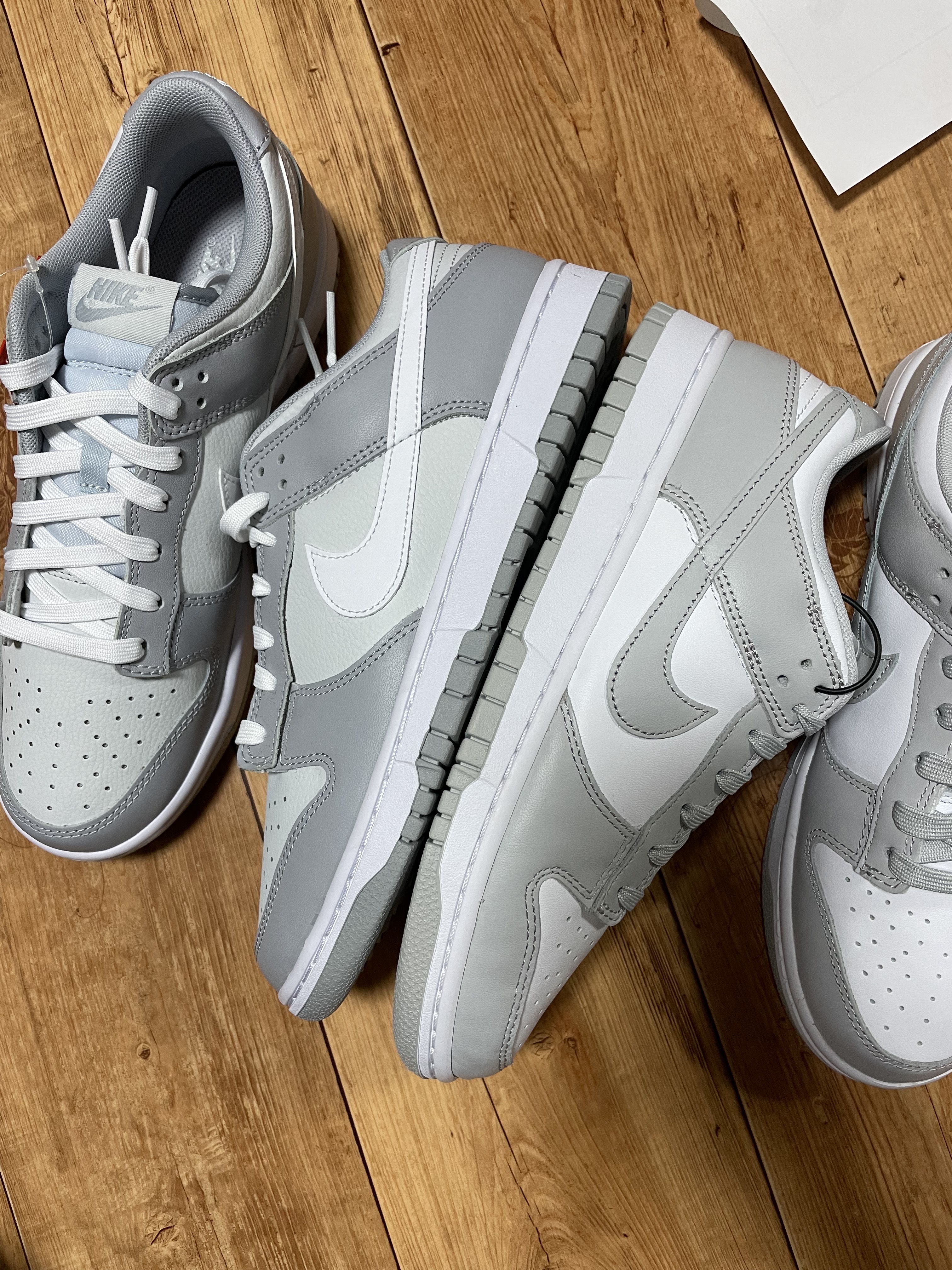 Nike Dunk Low Retro Grey Fog, Nike Dunk Low Retro Wolf Grey 착용 스타일 - 1