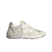 Golden Goose Dad-Star Sneakers White Silver