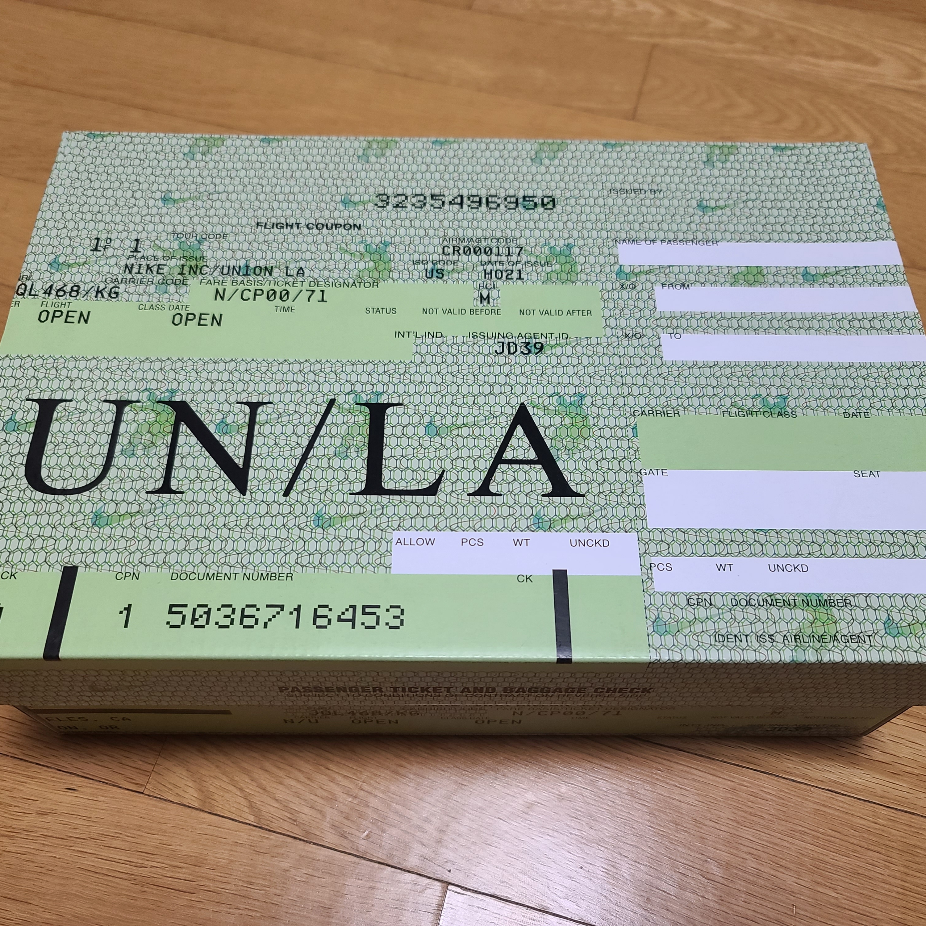 Nike x Union Dunk Low Passport Pack Pistachio 착용 스타일 - 1