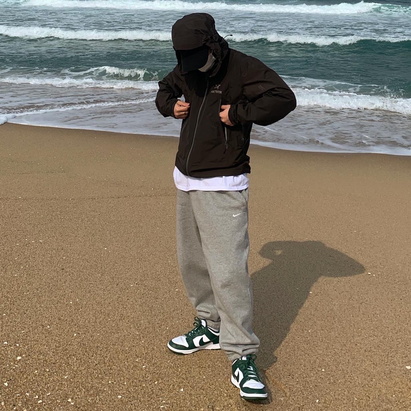 Nike NRG Solo Swoosh Fleece Pants Dark Grey Heather - US/EU, Nike Dunk Low Retro Varsity Green 착용 스타일