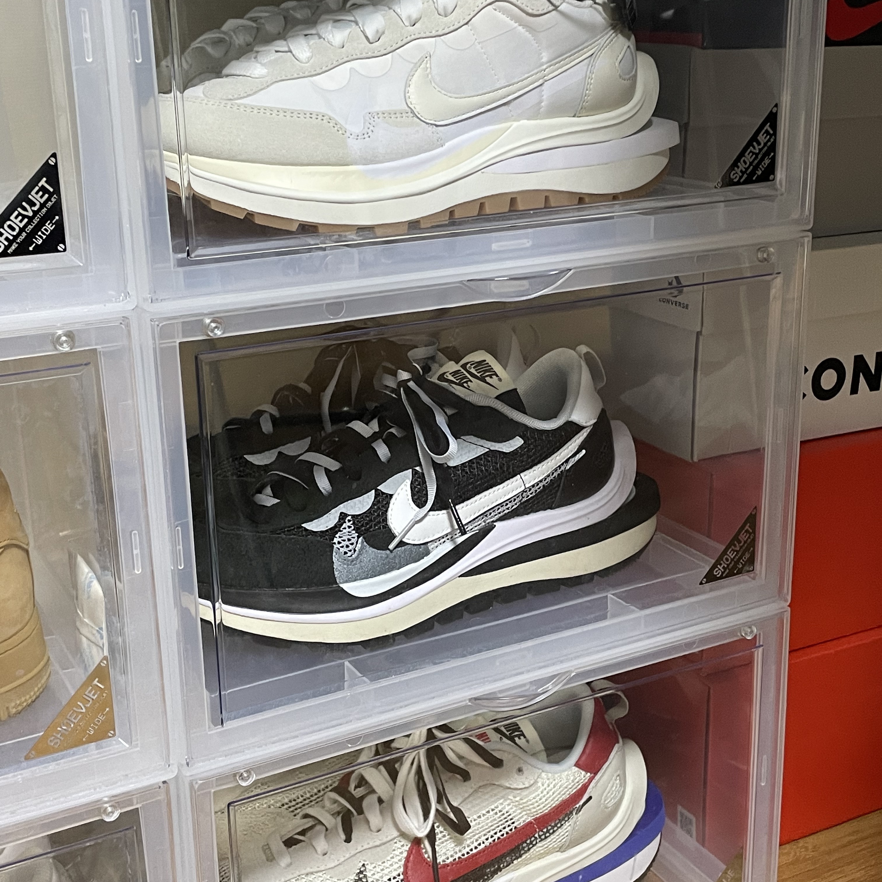 Nike x Sacai VaporWaffle White and Gum, Nike x Sacai VaporWaffle Black White 착용 스타일