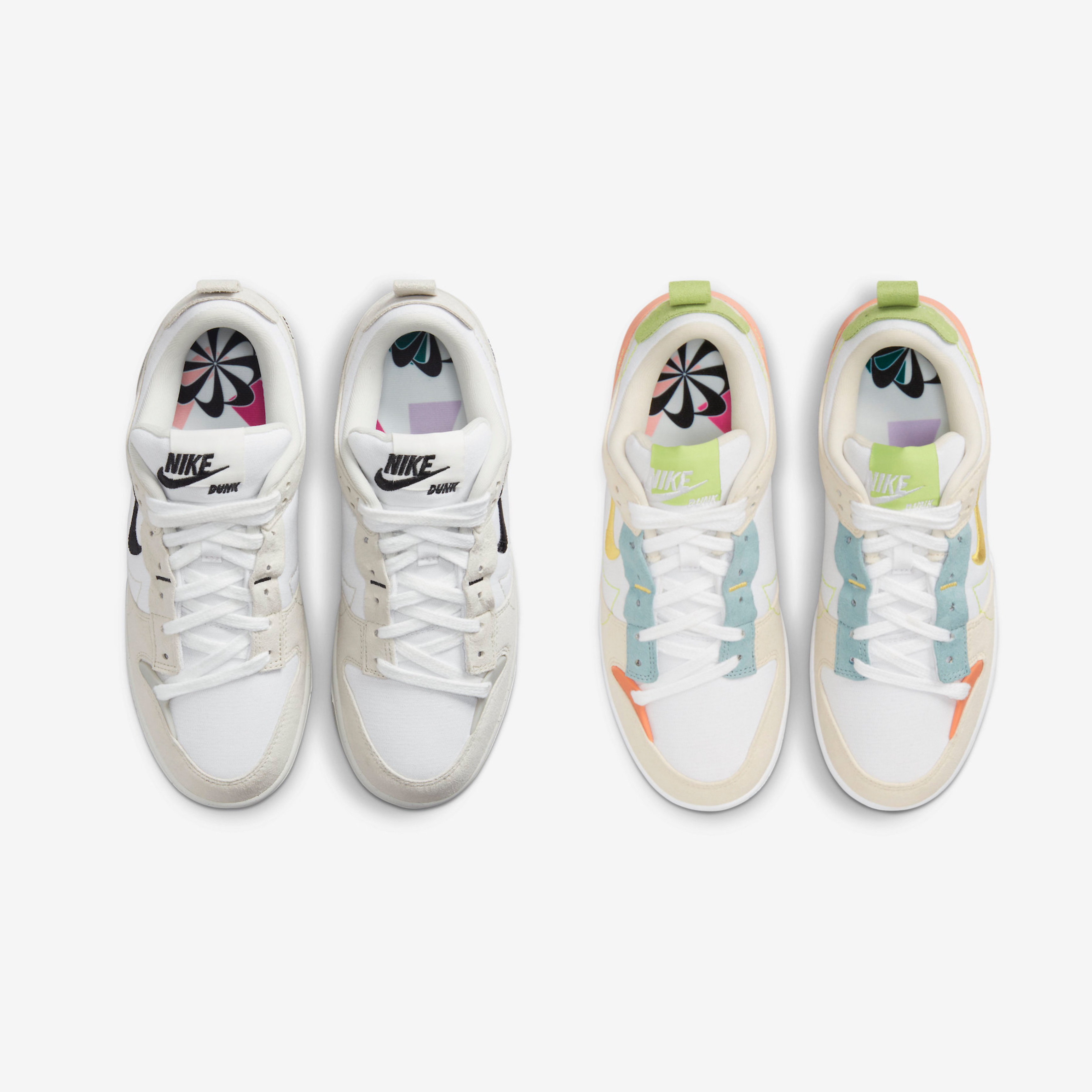 (W) Nike Dunk Low Disrupt 2 Phantom University Blue, (W) Nike Dunk Low Disrupt 2 Desert Bronze Pink Prime 착용 스타일 - 4