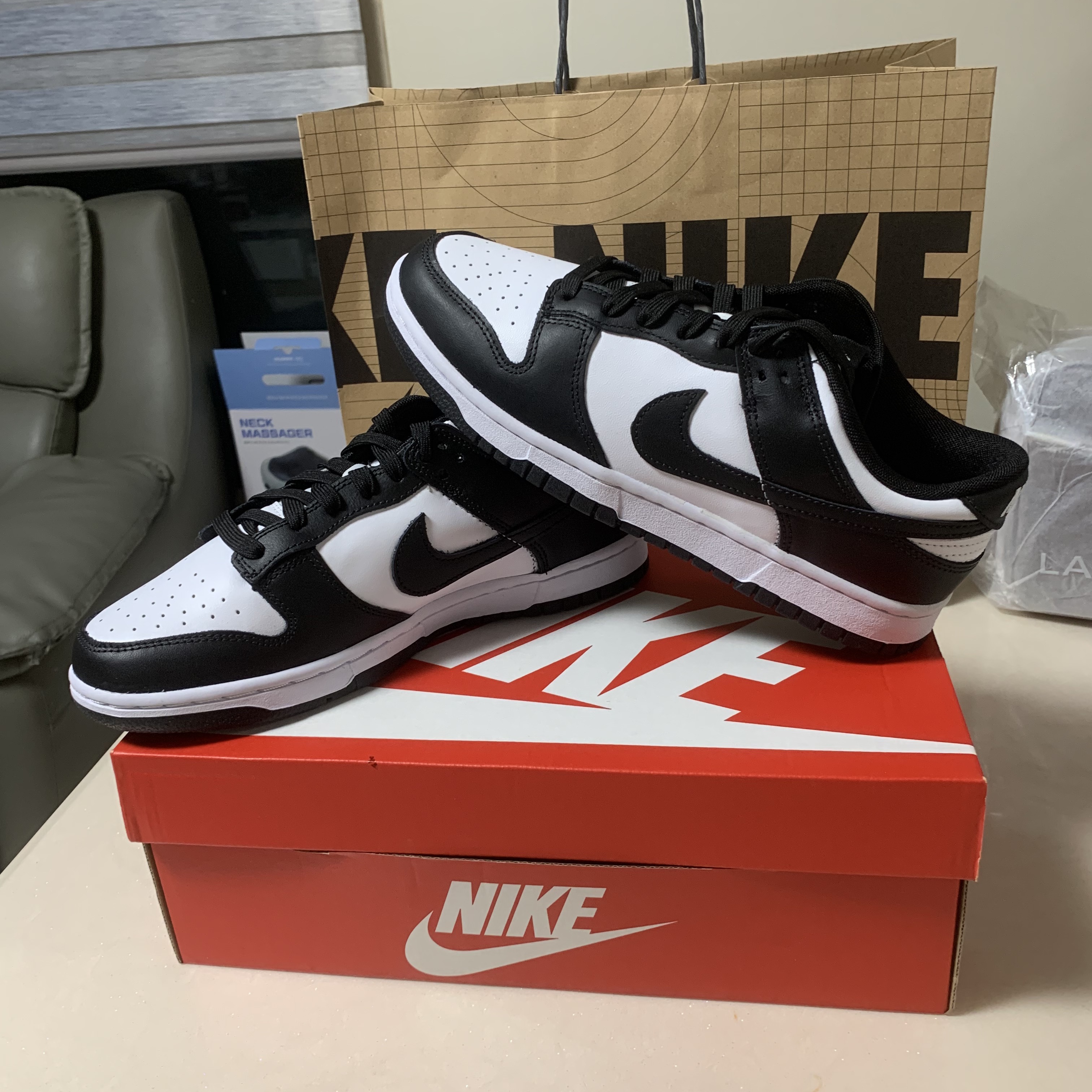 Nike Dunk Low Retro Black 착용 스타일 - 4