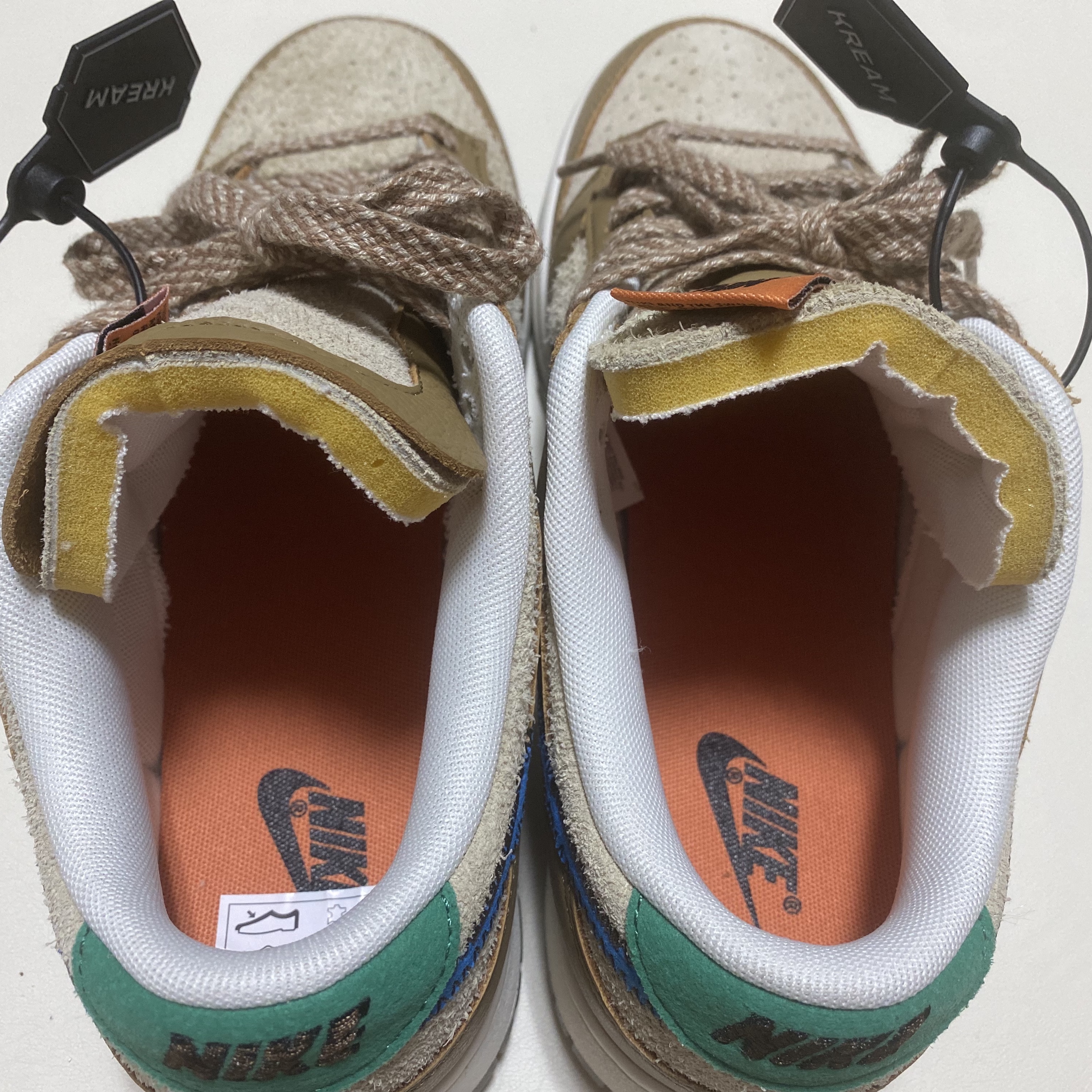Nike x Size? Dunk Low Dark Driftwood Photo Blue 착용 스타일 - 4