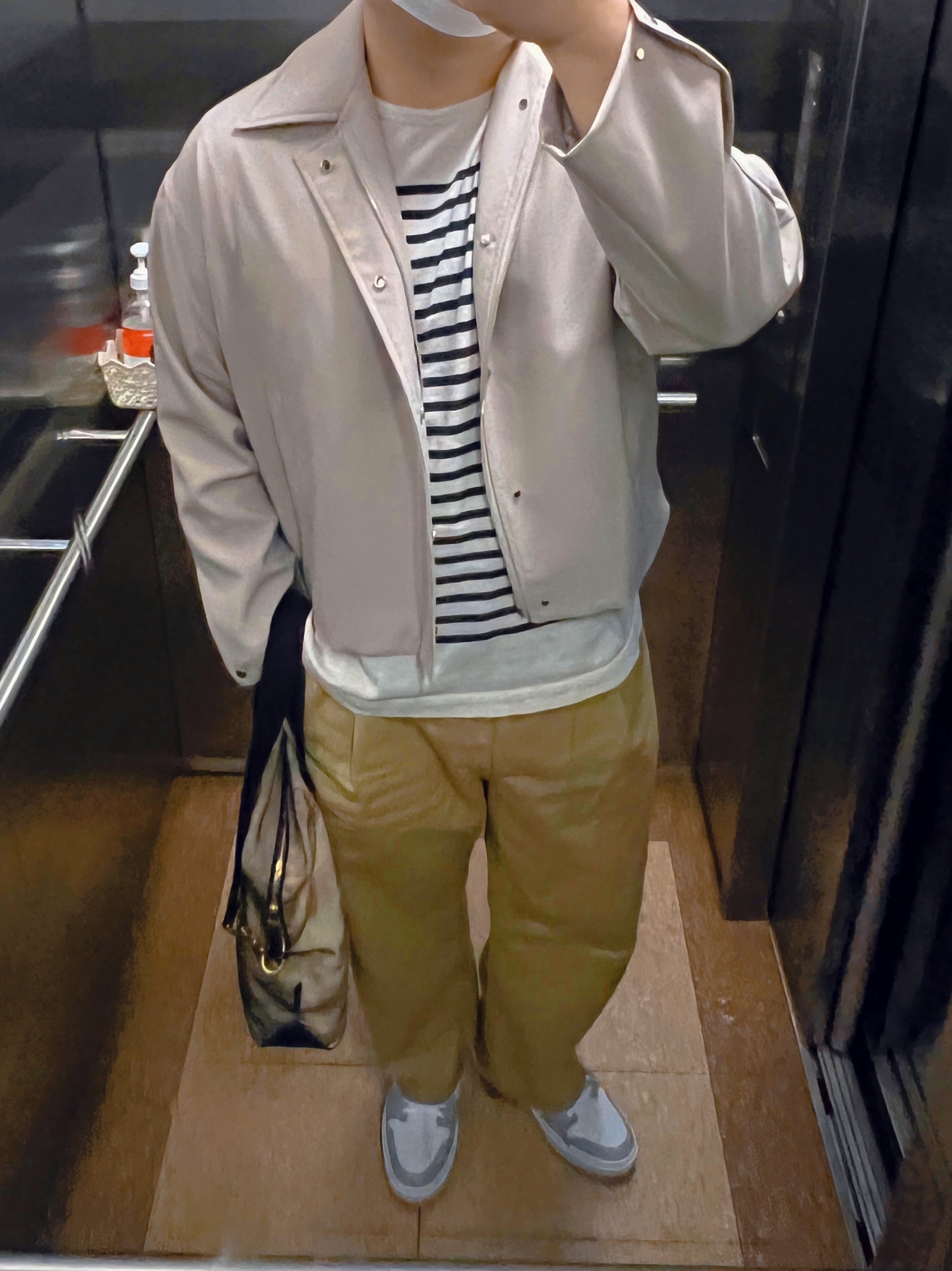 (W) Jordan 1 Elevate Low White and Wolf Grey 착용 스타일