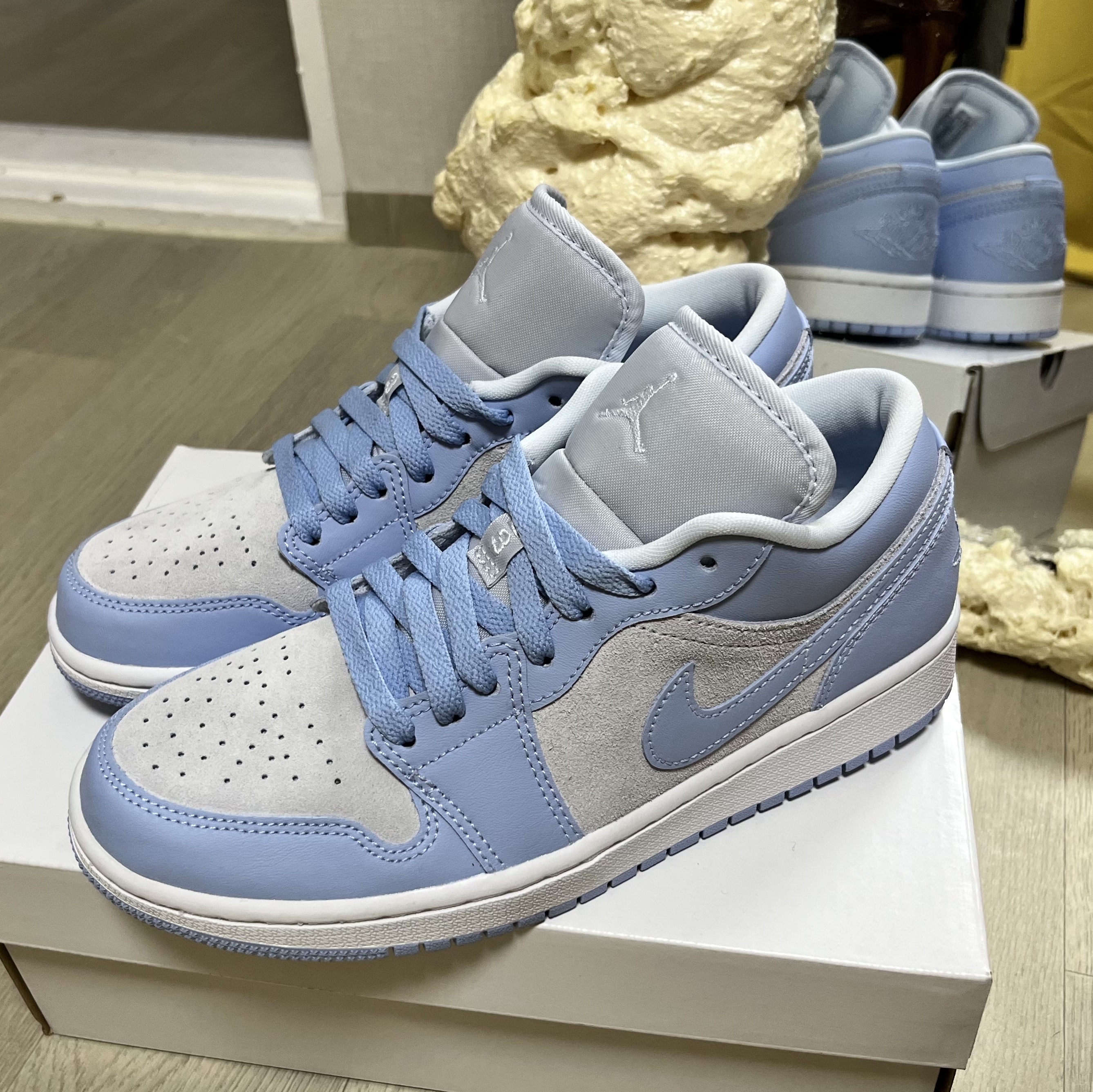 (W) Jordan 1 Low Aluminum 착용 스타일 - 1