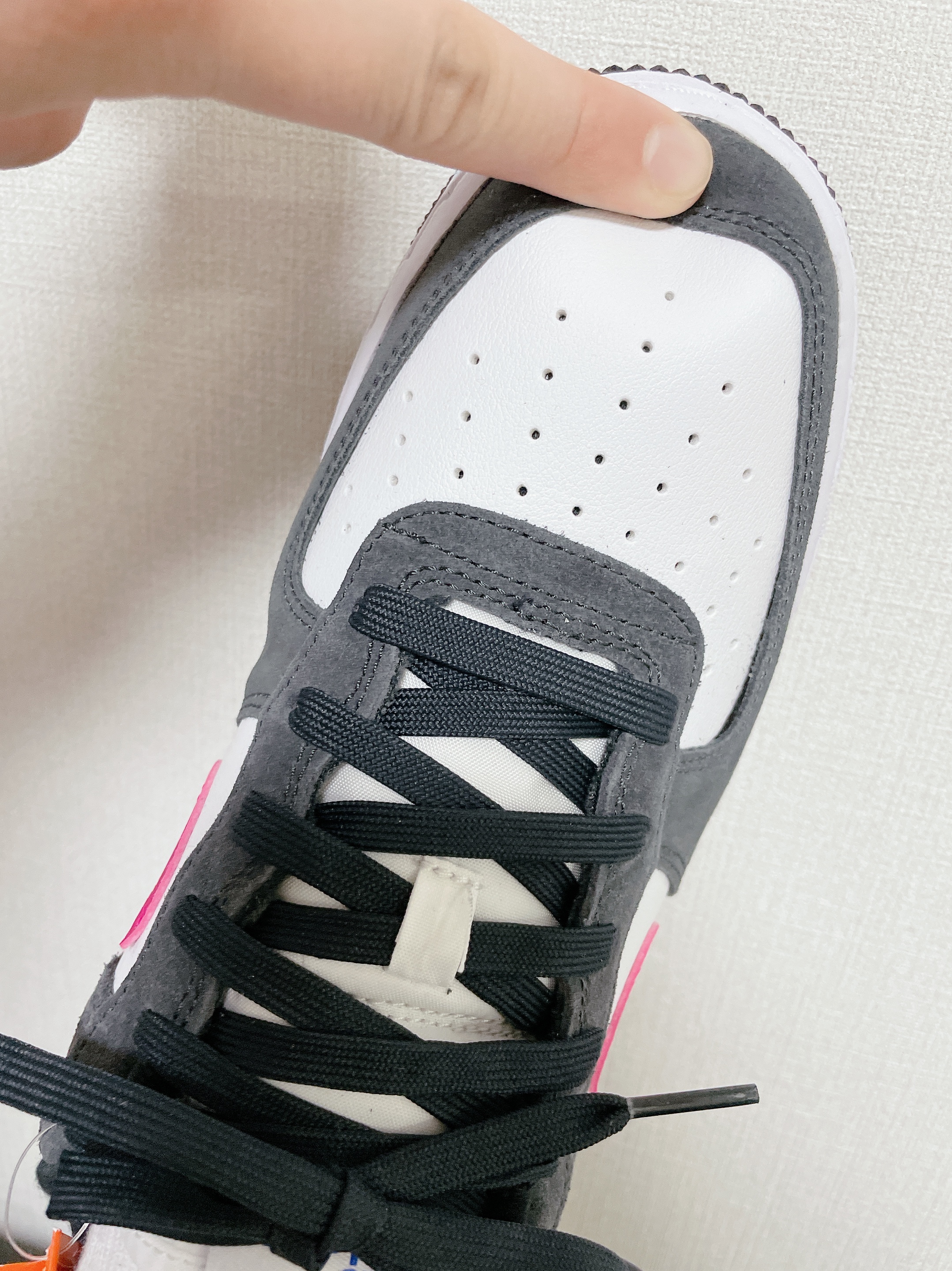(GS) Nike Air Force 1 LV8 Athletic Club Black Pink Prime 착용 스타일 - 5