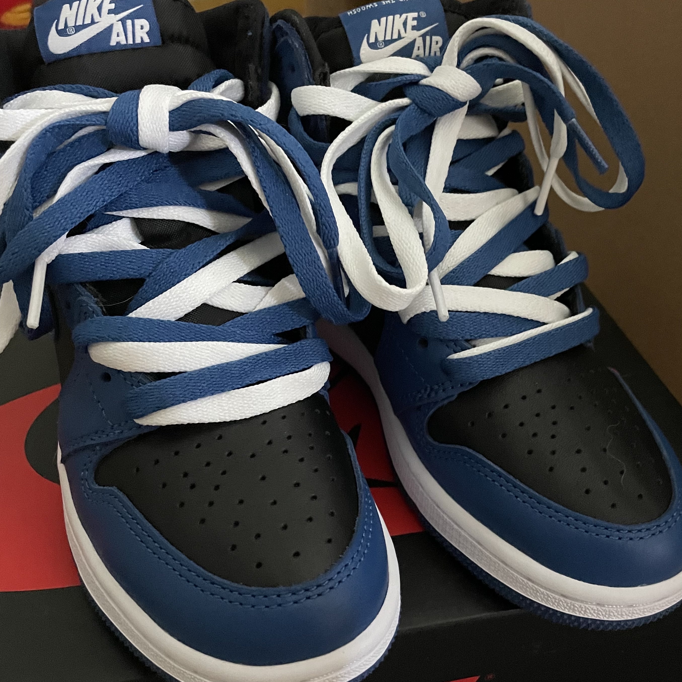 (GS) Jordan 1 Retro High OG Dark Marina Blue 착용 스타일