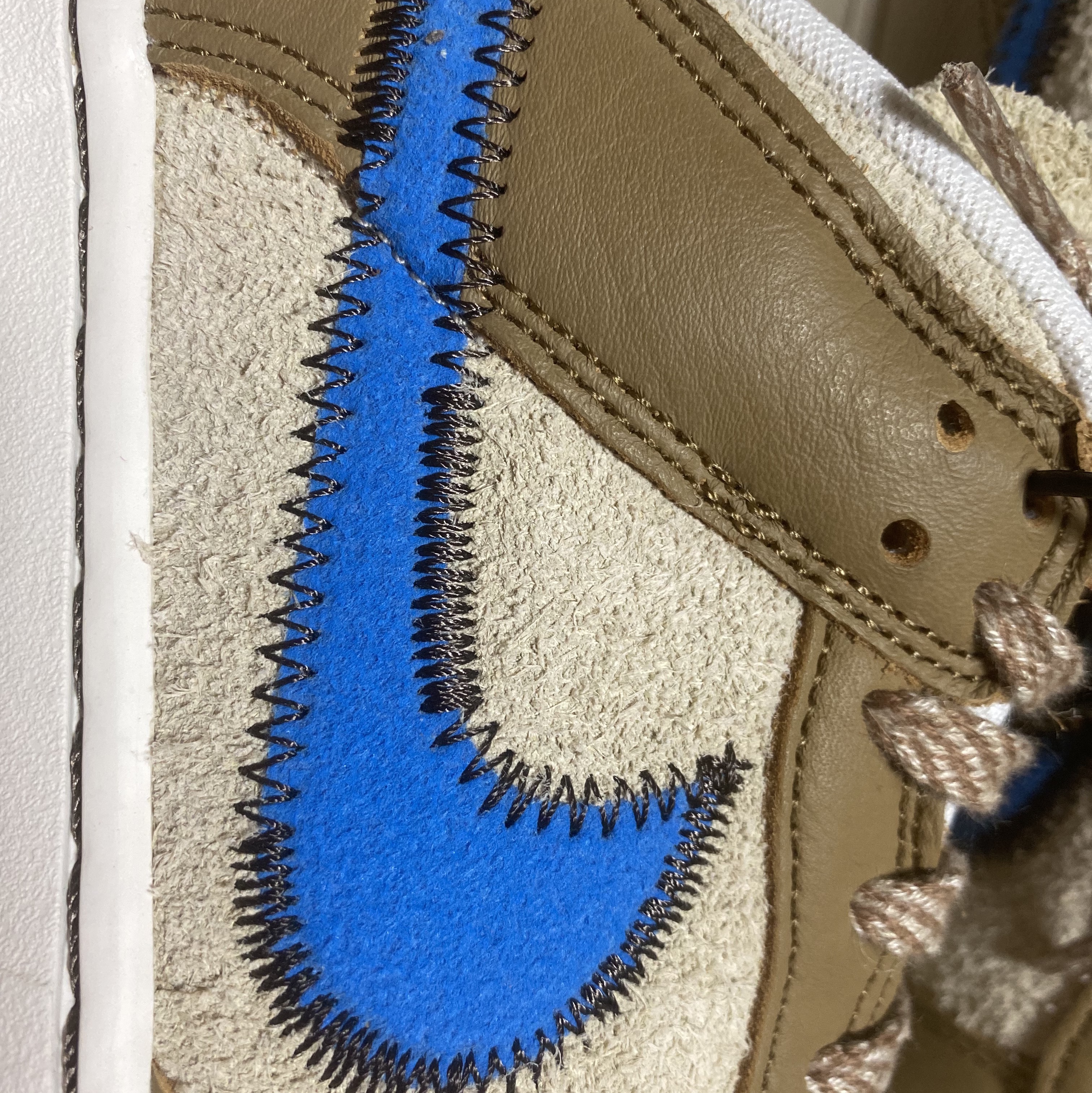 Nike x Size? Dunk Low Dark Driftwood Photo Blue 착용 스타일 - 3