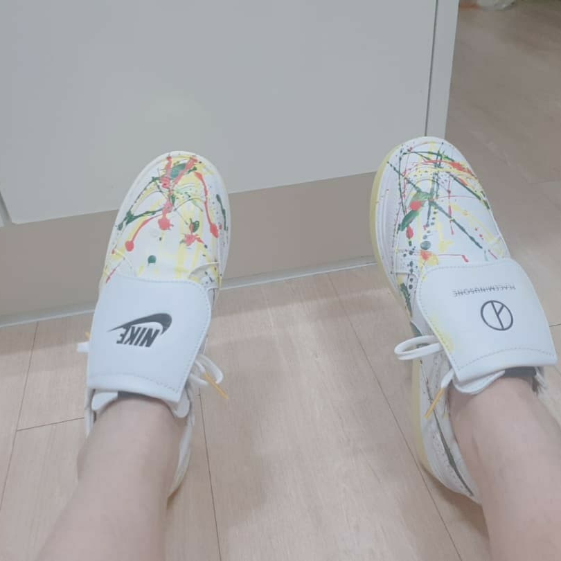 Nike x Peaceminusone Kwondo1 White 착용 스타일 - 1