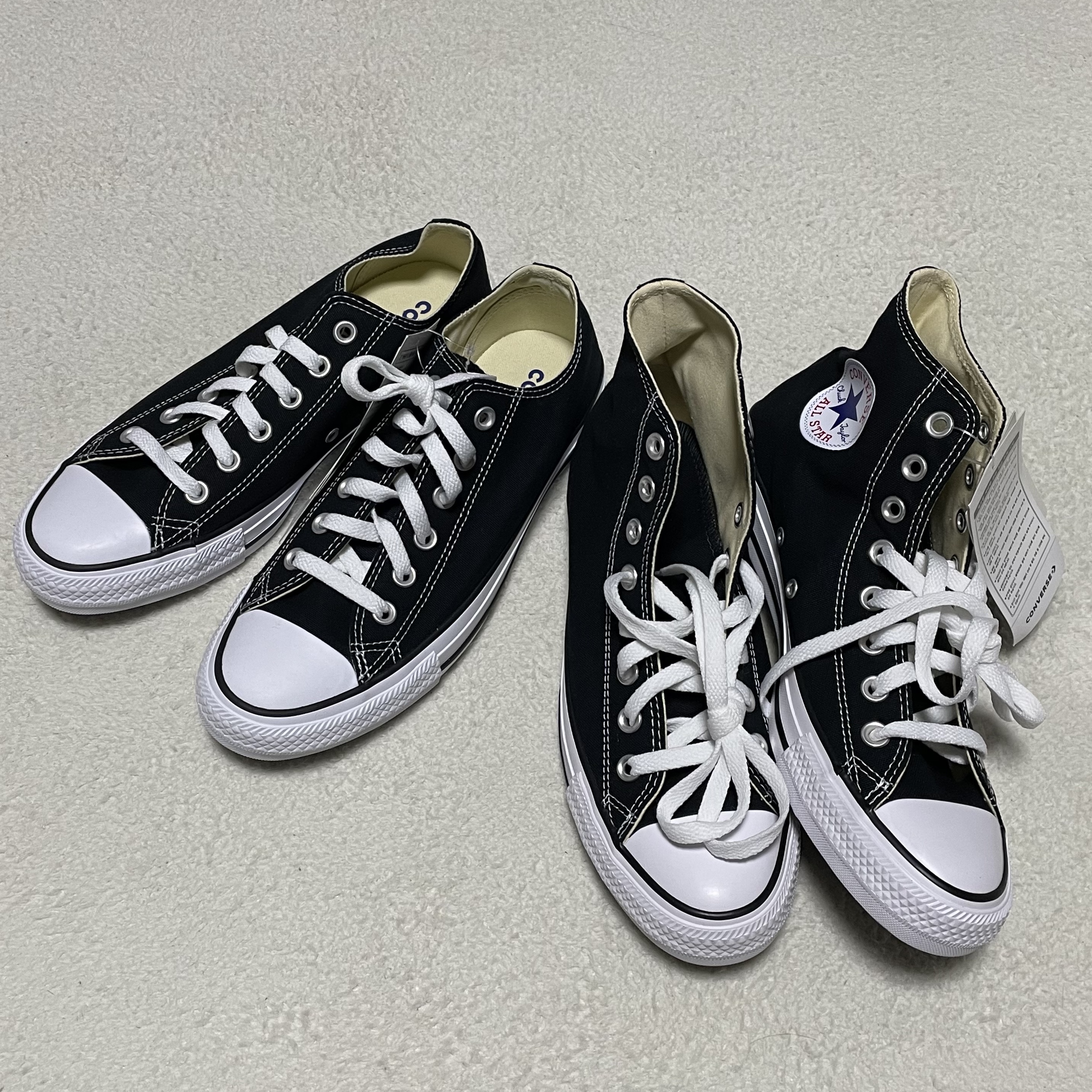 Converse Chuck Taylor All Star Hi Black, Converse Chuck Taylor All Star Ox Black 착용 스타일