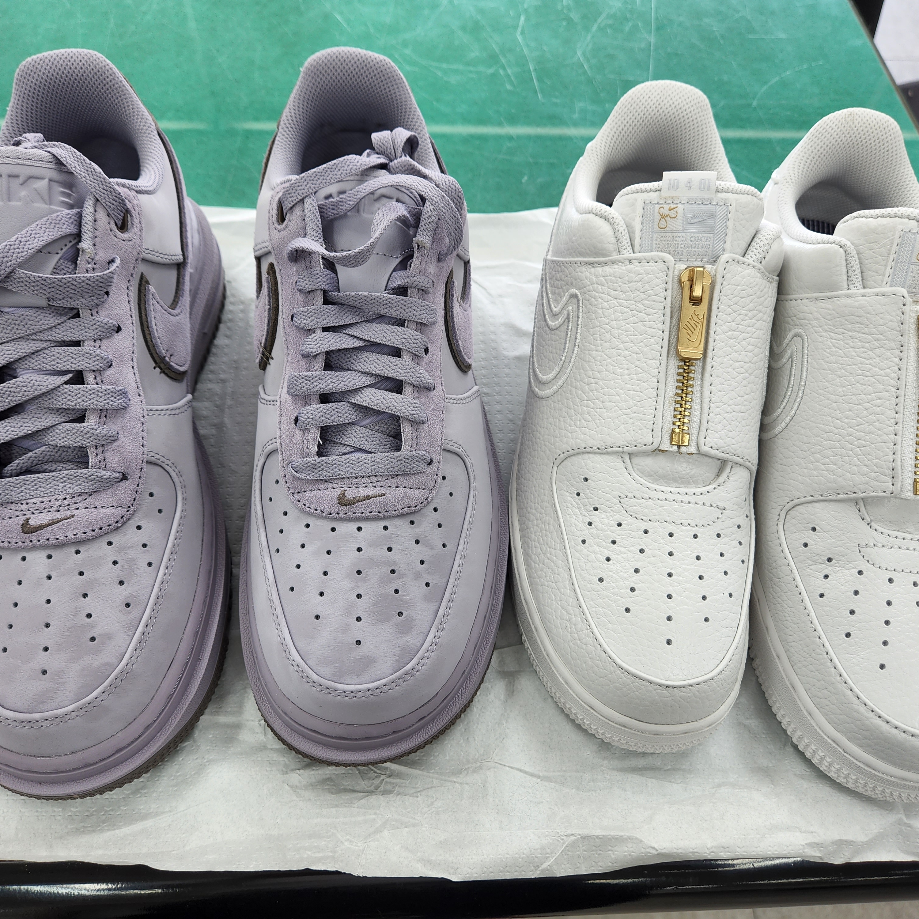 Nike x UNO Air Force 1 '07 QS White Yellow Zest, (W) Nike x Serena Williams Air Force 1 LXX Summit White 착용 스타일 - 3
