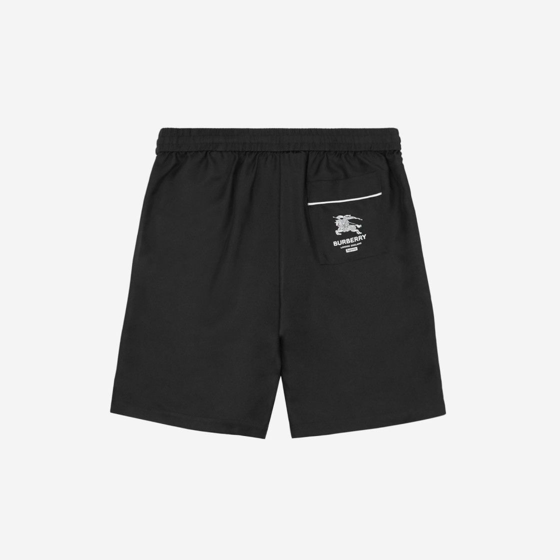 Supreme x Burberry Silk Pajama Shorts Black - 22SS 상세 이미지 2