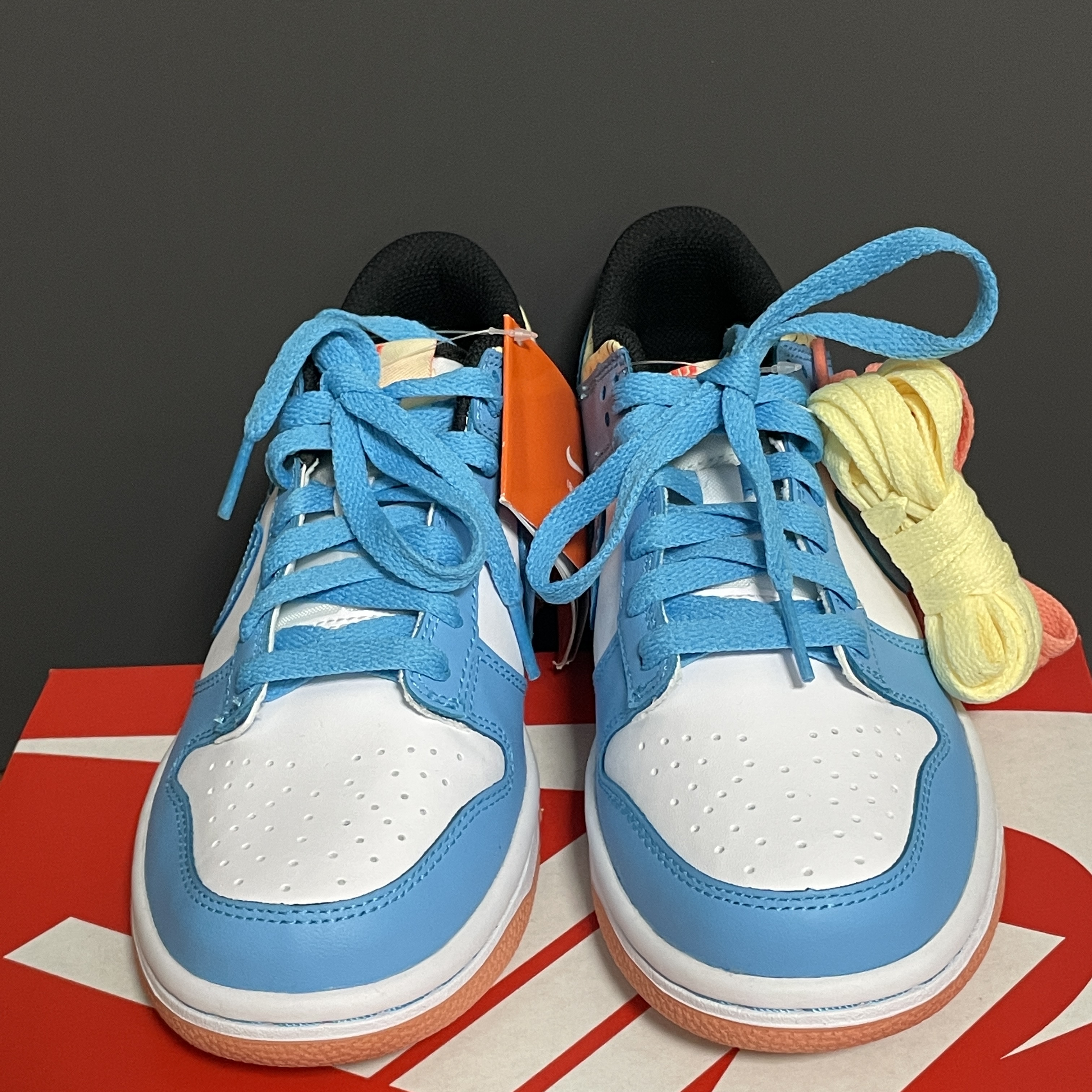 (GS) Nike x Kyrie Dunk Low SE Baltic Blue 착용 스타일 - 3