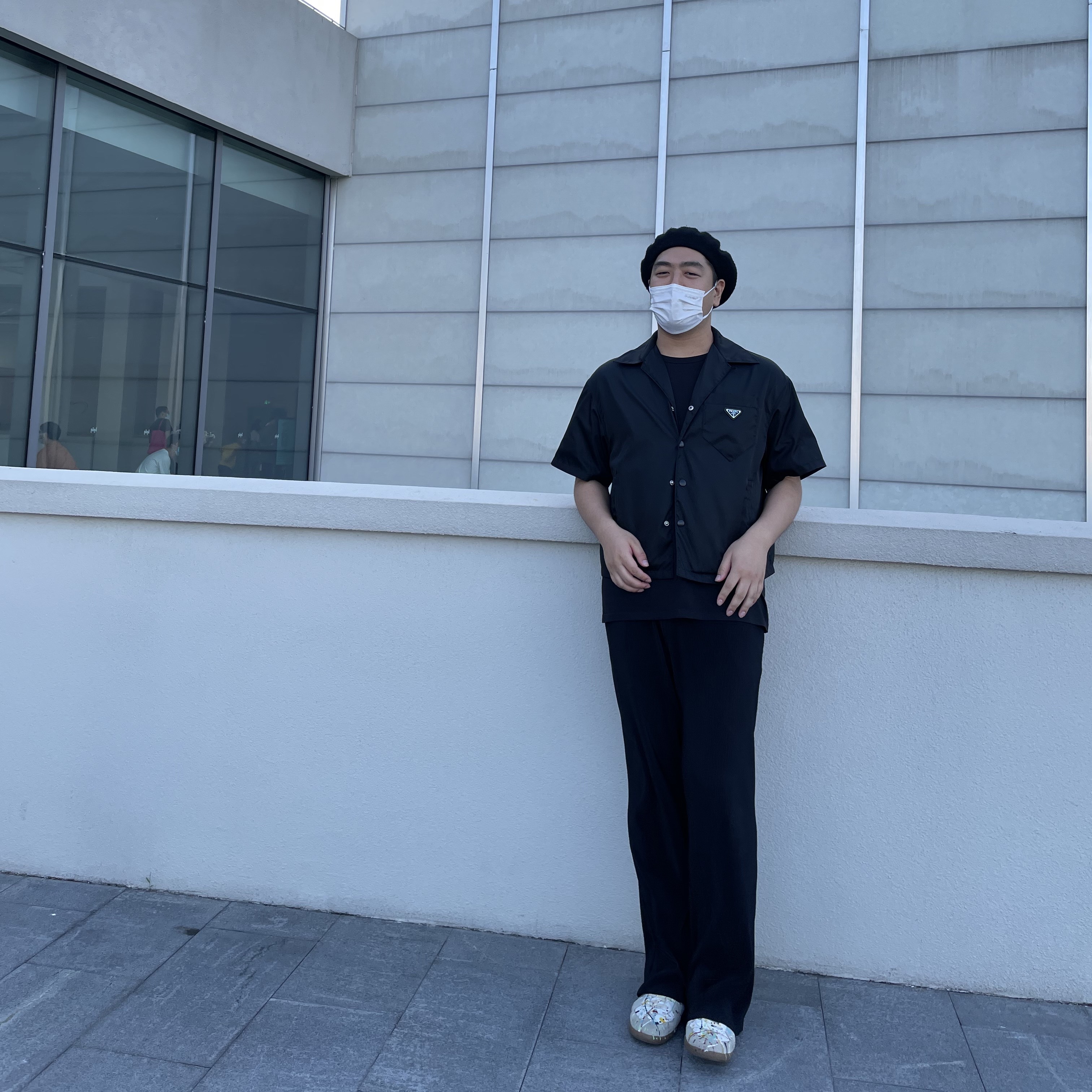 Maison Margiela Replica Paint Drop Sneakers 착용 스타일 - 2