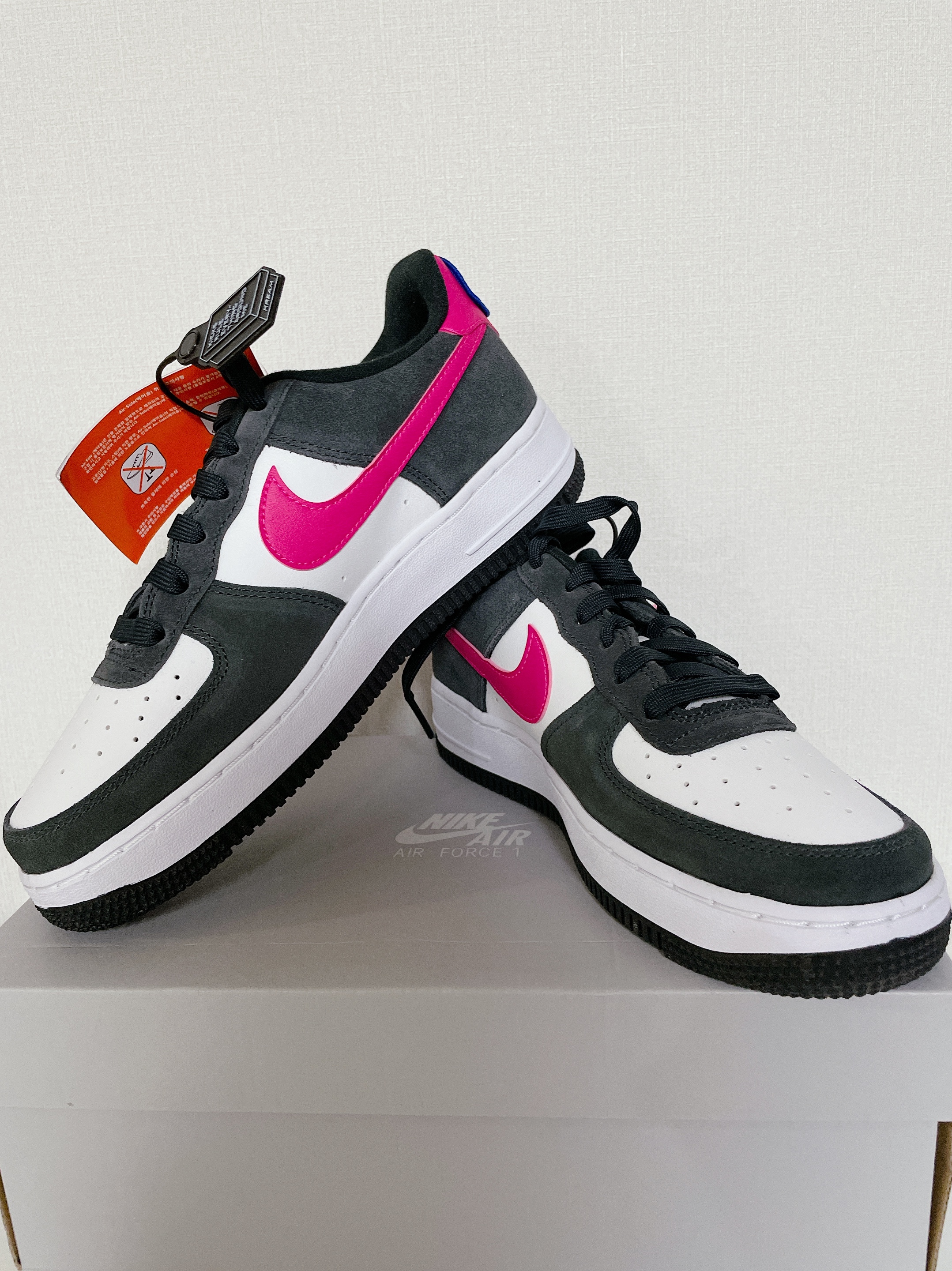 (GS) Nike Air Force 1 LV8 Athletic Club Black Pink Prime 착용 스타일 - 3