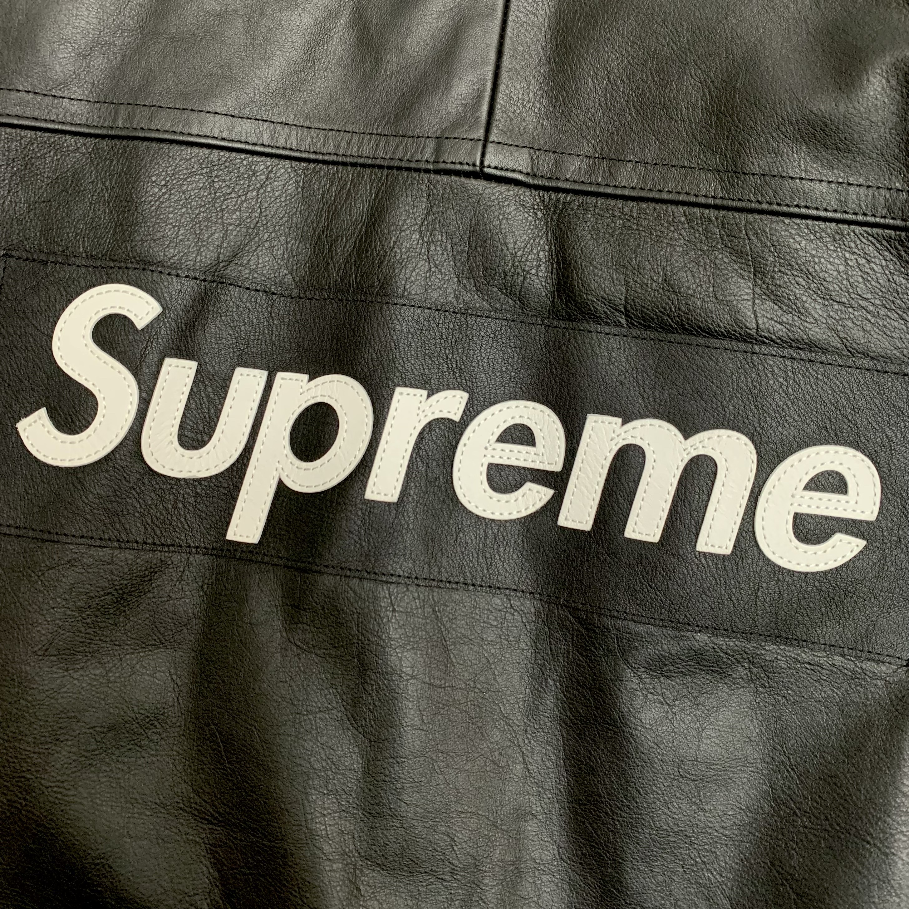 Supreme x Nike Leather Anorak Black - 19FW 착용 스타일 - 1