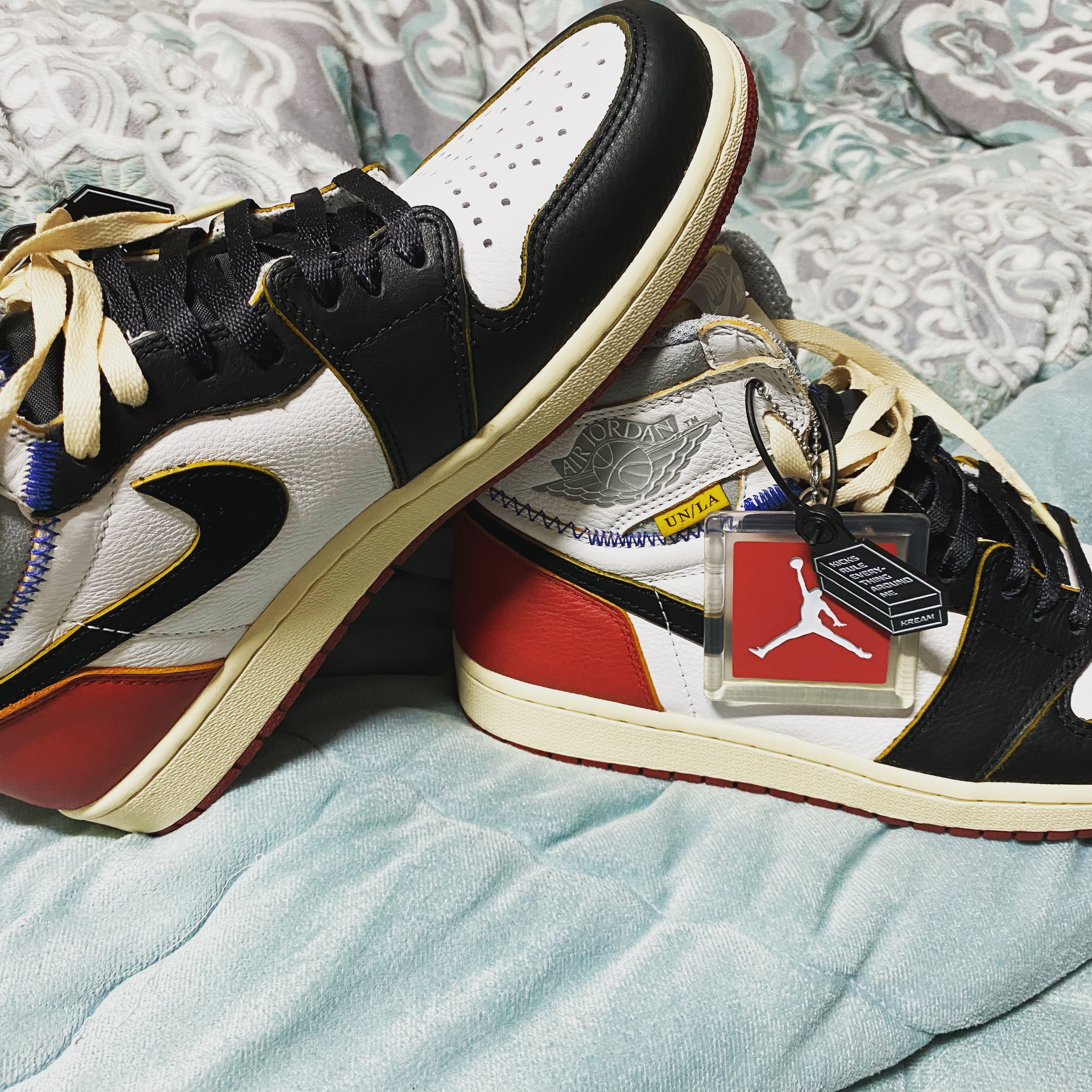 Jordan 1 x Union Retro High Black Toe 착용 스타일 - 1