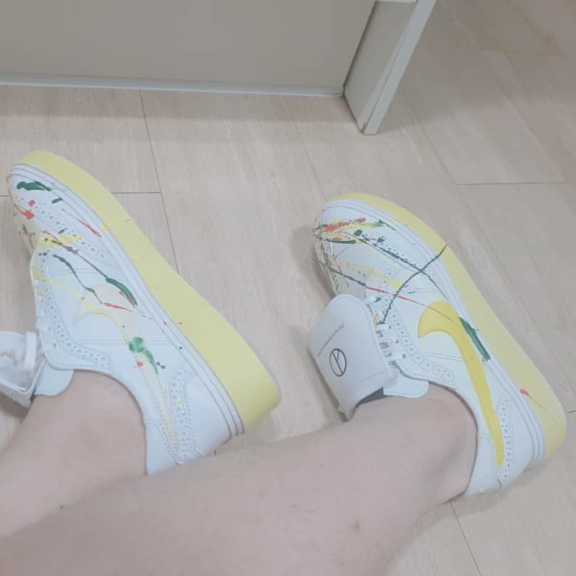 Nike x Peaceminusone Kwondo1 White 착용 스타일 - 3