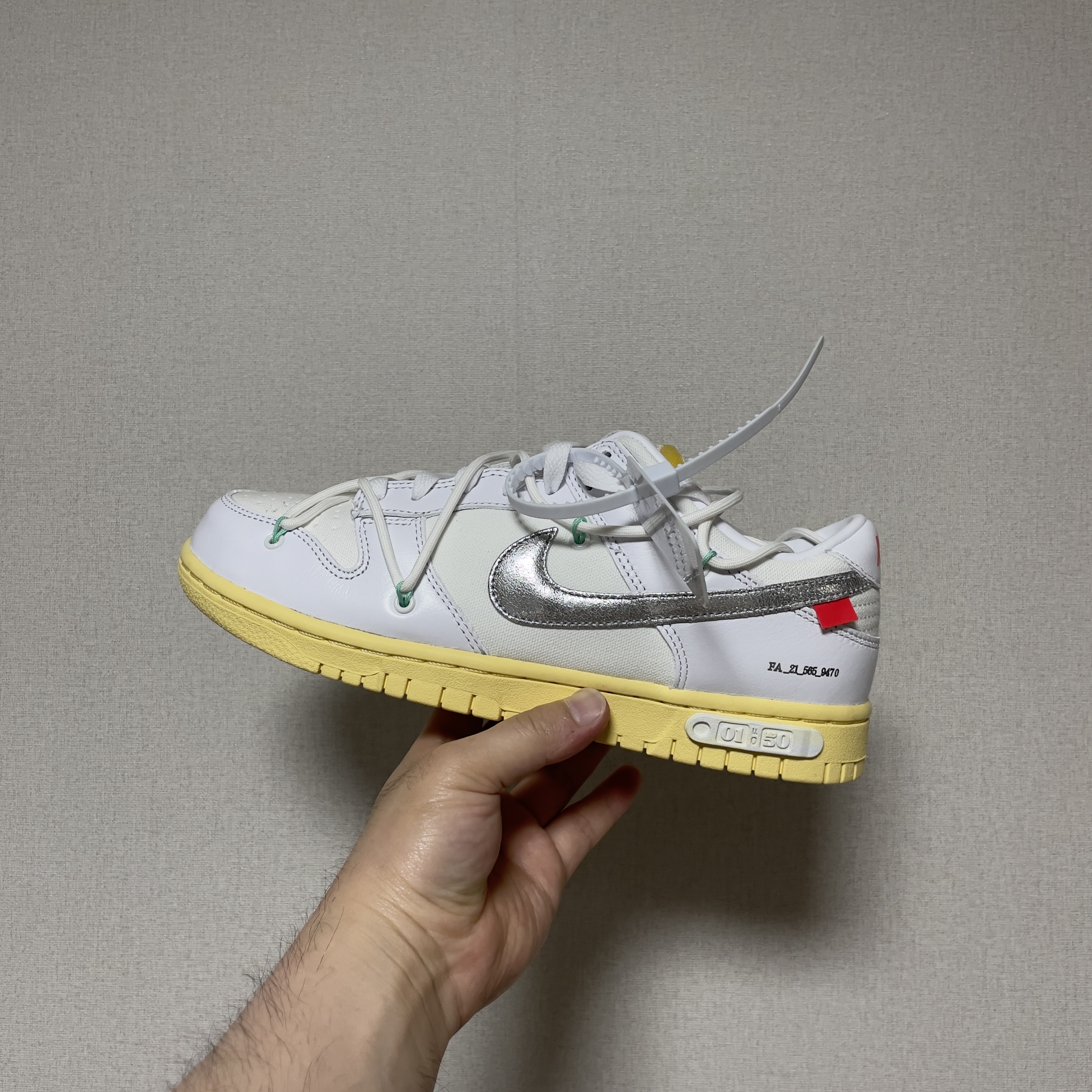 Nike x Off-White Dunk Low The 50 - Lot 1 착용 스타일